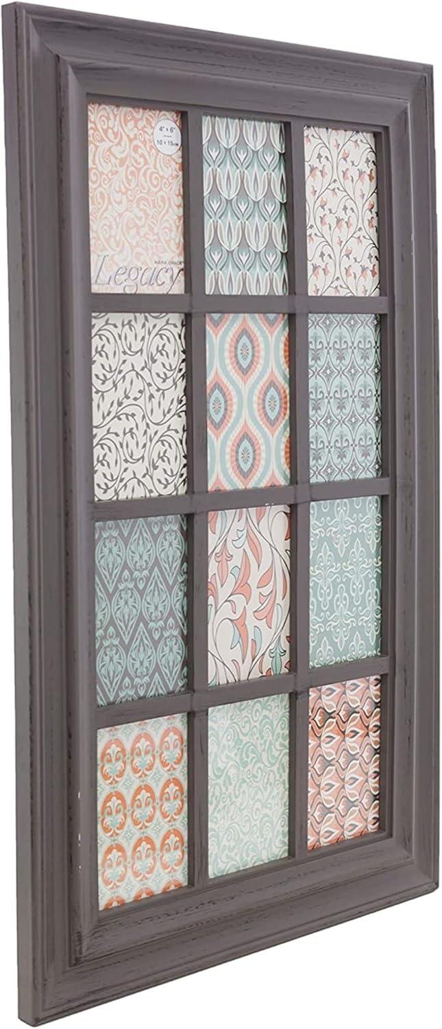 KG Collage Frame, Grey, Holds 12 4x6”