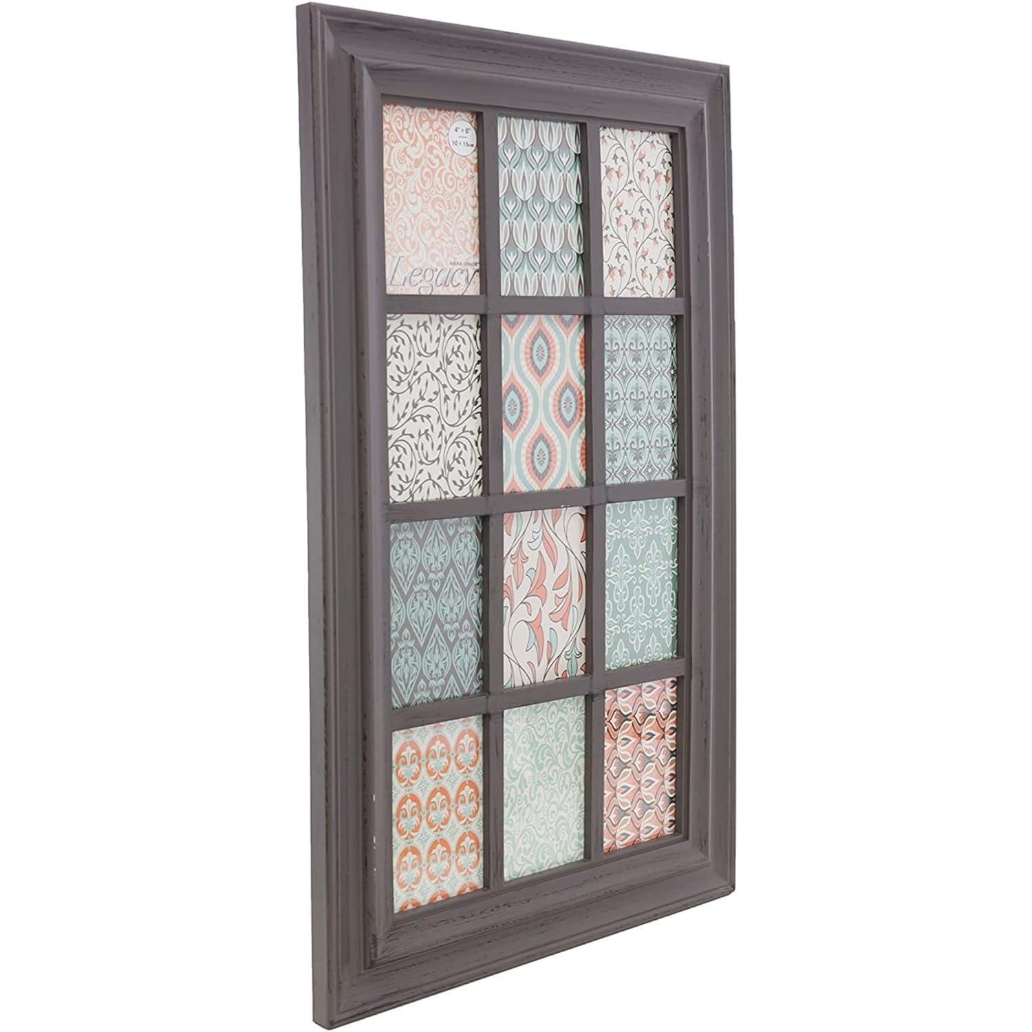 KG Collage Frame, Grey, Holds 12 4x6”