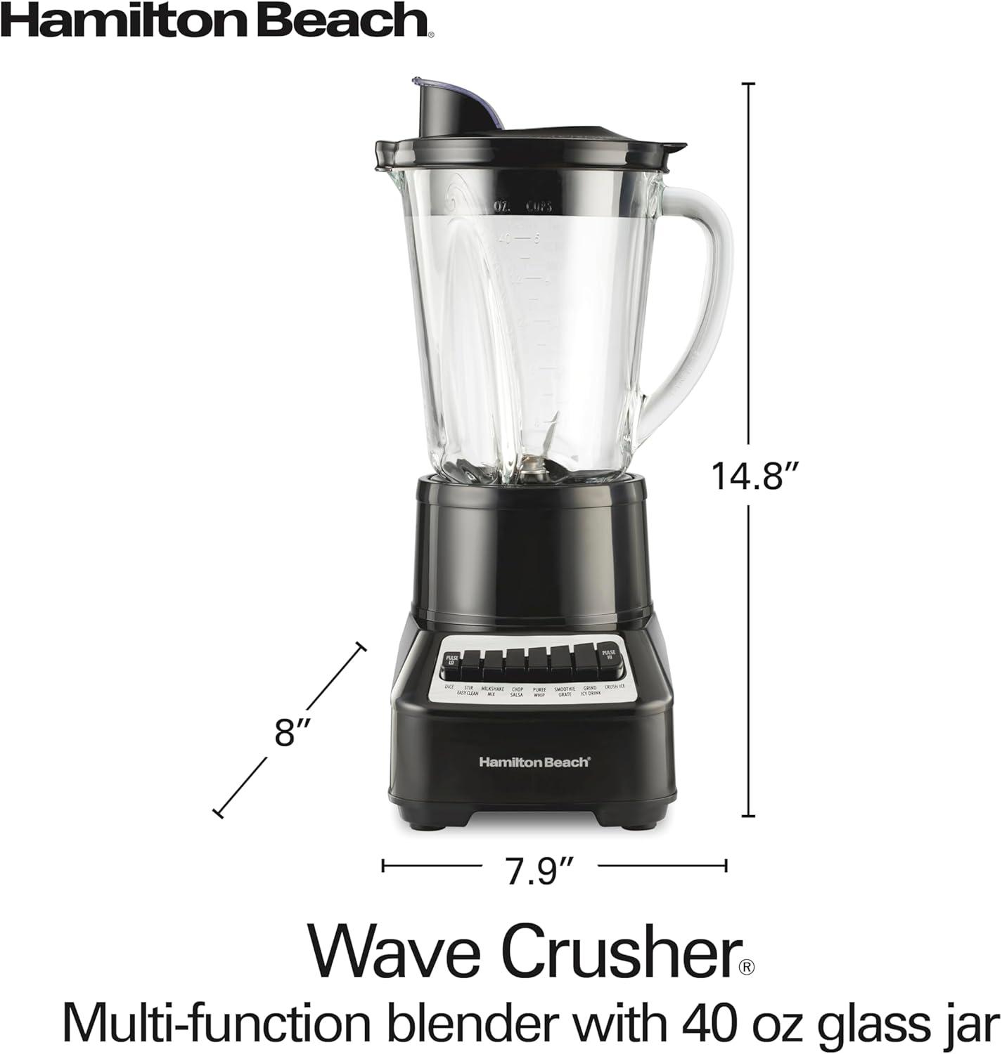 Hamilton Beach Hamilton Beach® Wave Crusher® Multi-Function Blender 40 oz. Glass Jar