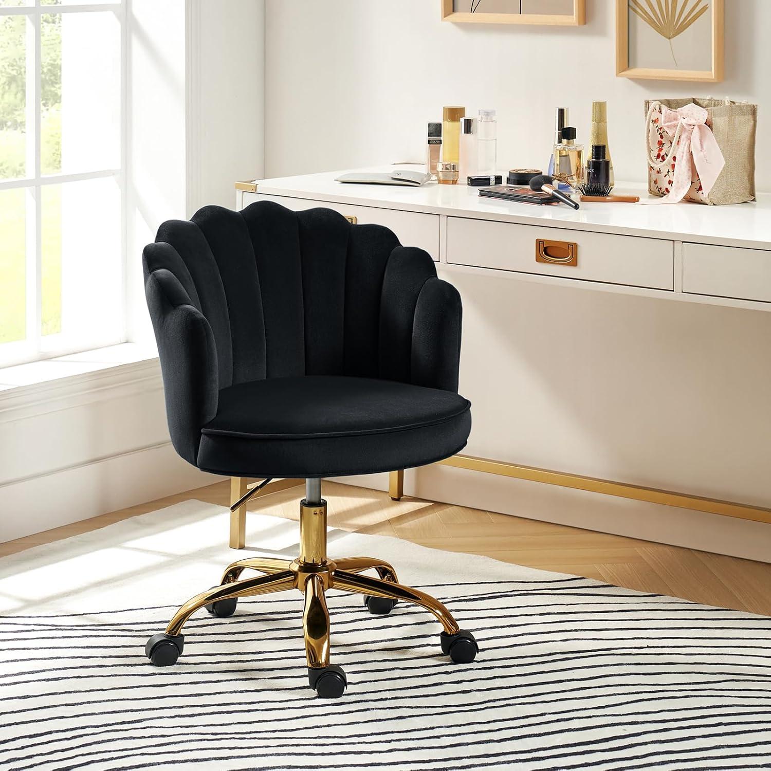 Belanda 23'' W Modern VelvetTask Chair with Tufted Back