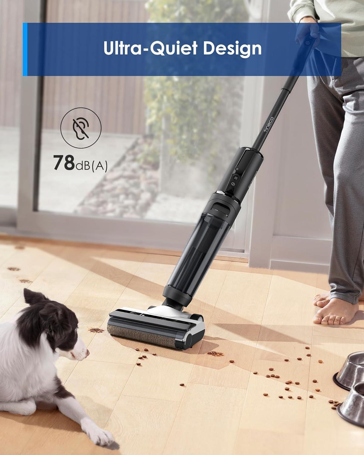 Blue Cordless Convertible Stick Vacuum with Smart Sensor