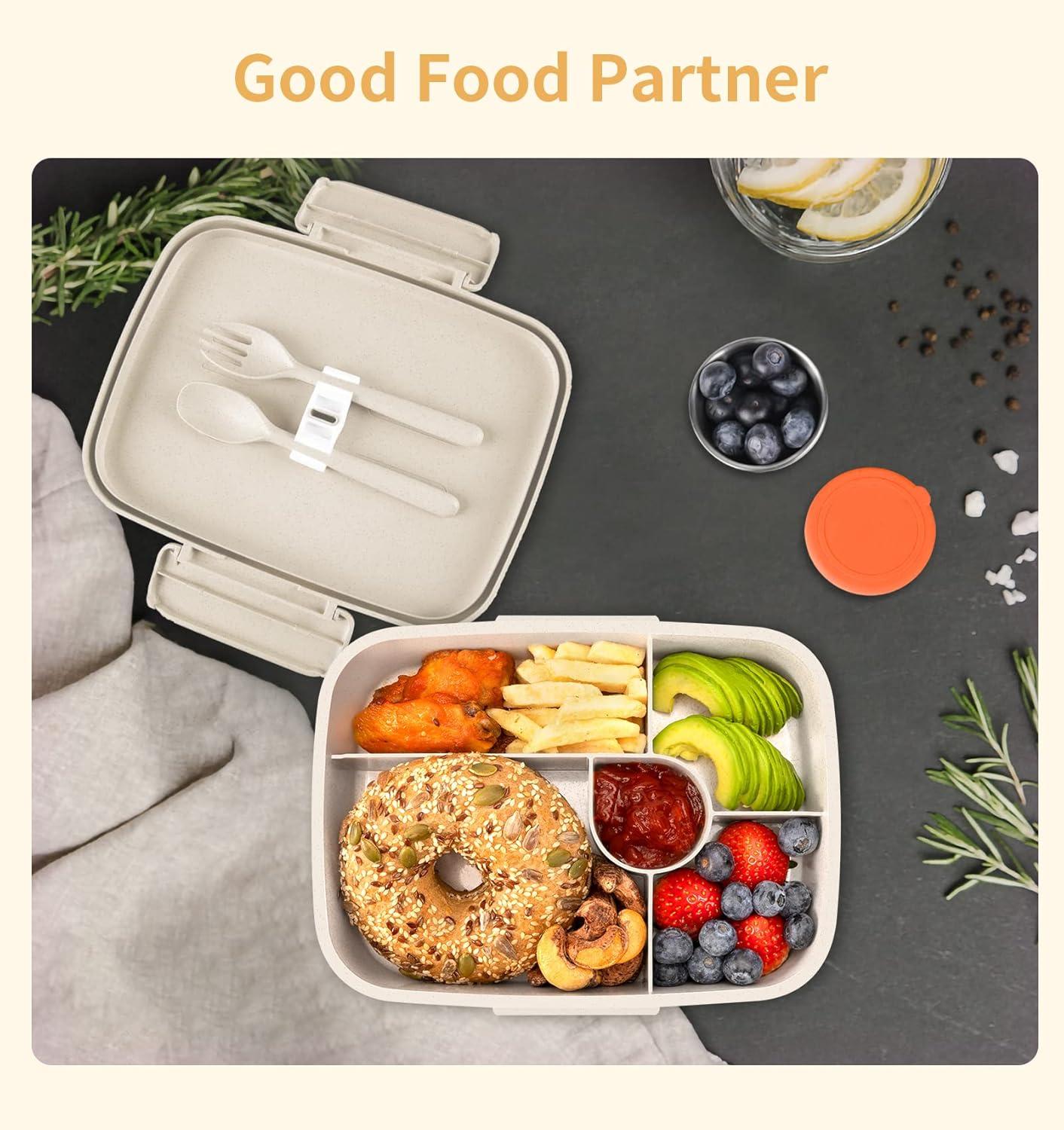 Eco-Friendly White Insulated Stainless Steel Bento Lunch Box