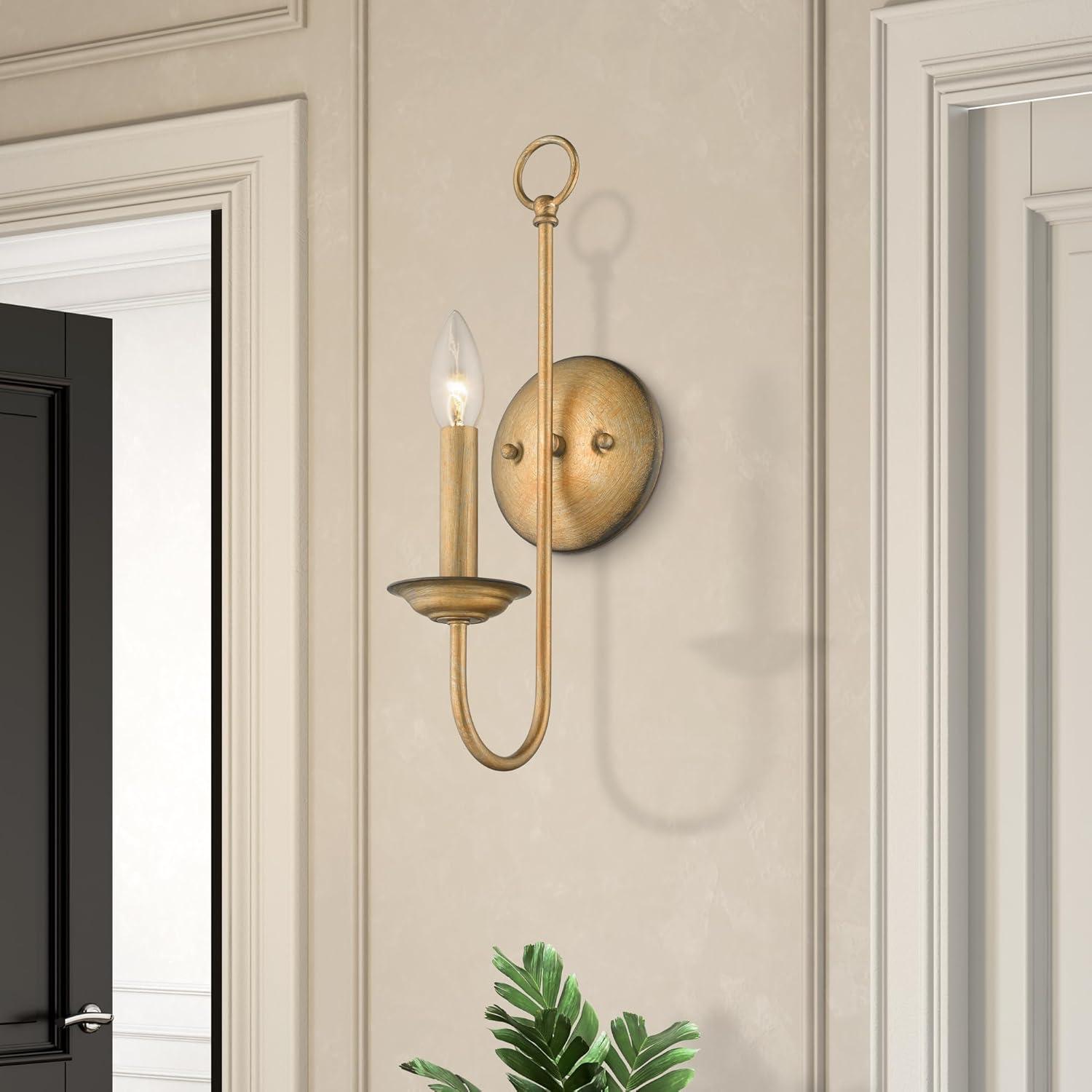 Livex Lighting Estate 1 - Light Wall Light in  Polished Brass