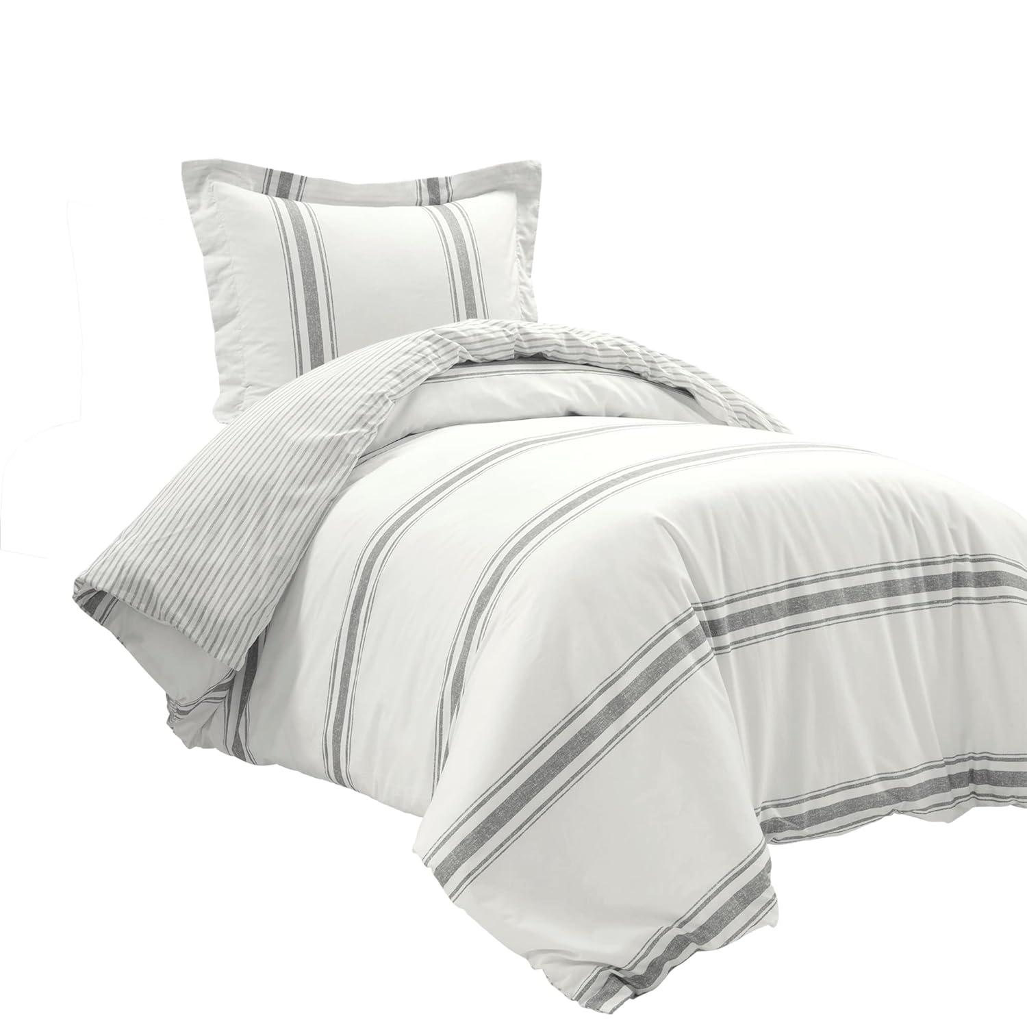 Standard Cotton 460 TC Reversible 3 Piece Duvet Cover Set