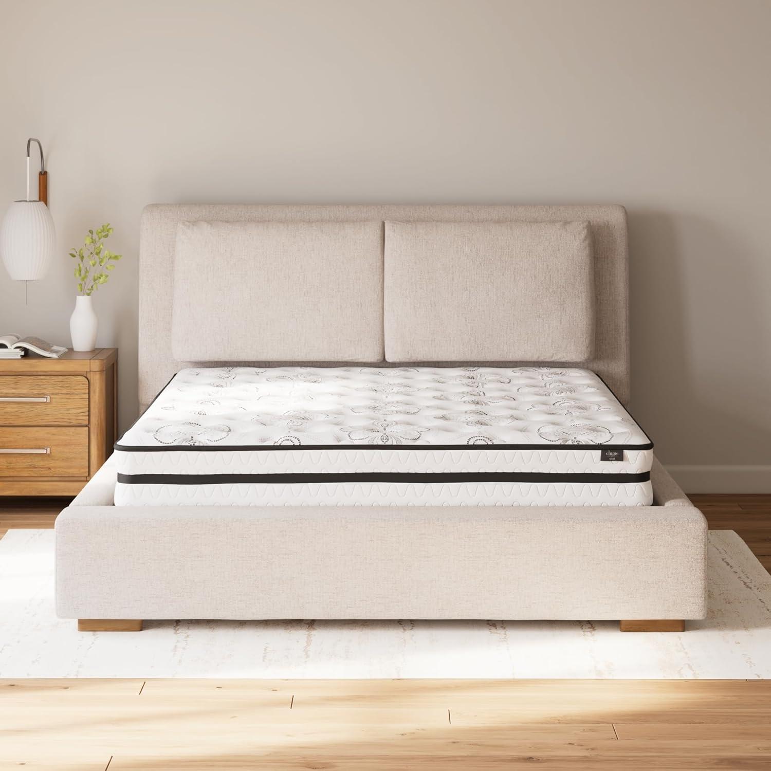 King White Hybrid Innerspring Gel Memory Foam Mattress