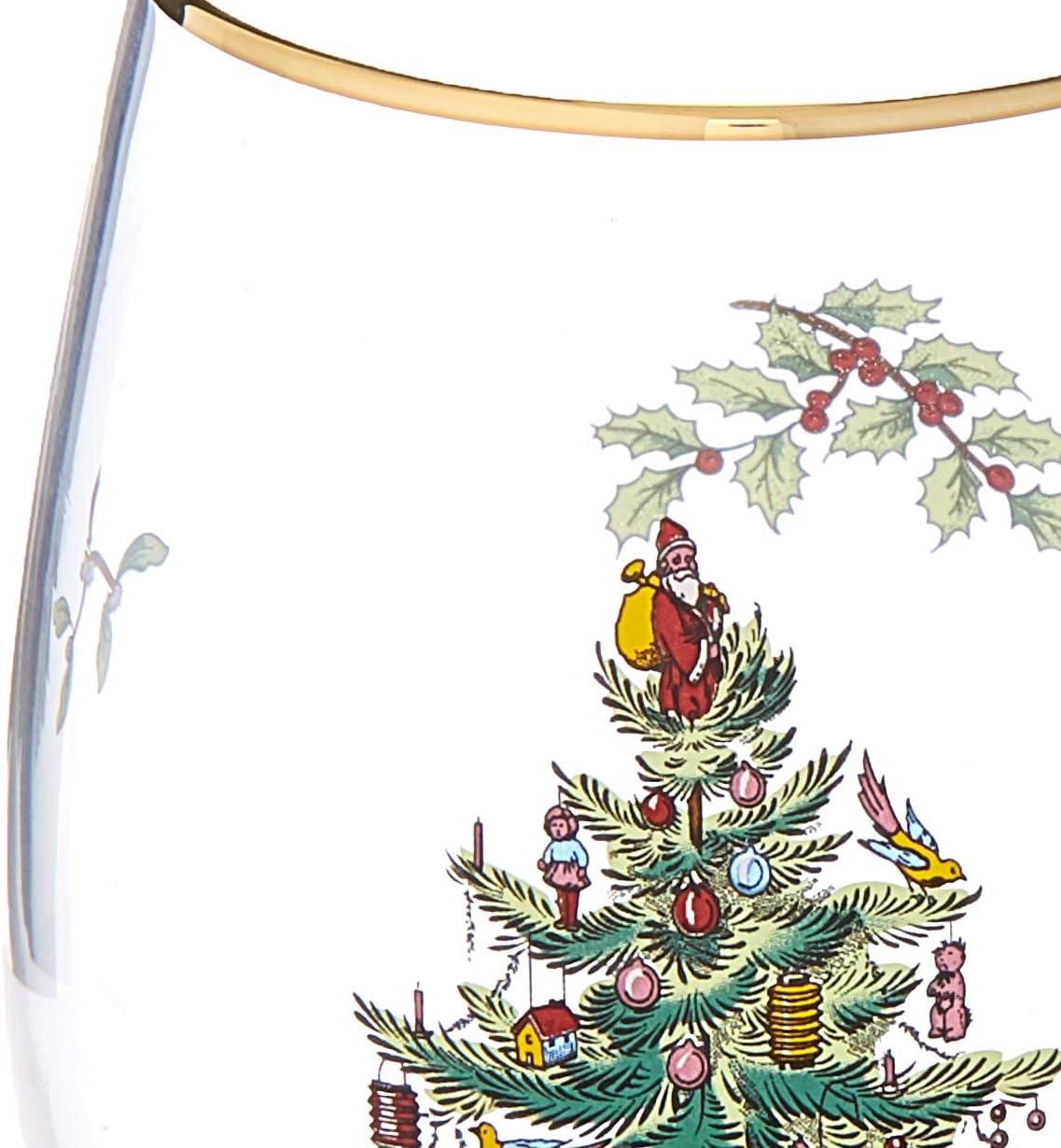 Spode Christmas Tree Wine Glasses (Set of 4)