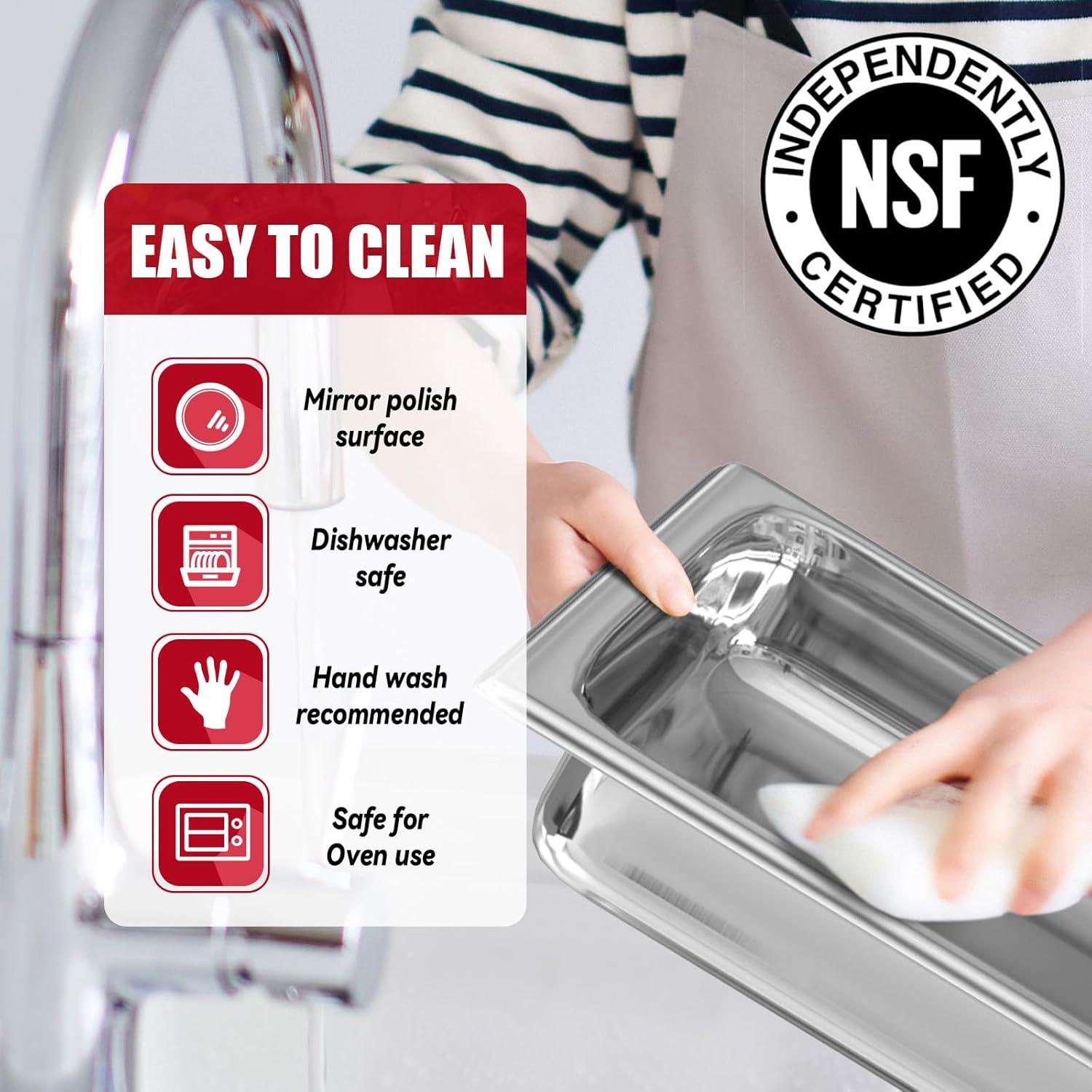 The Party Aisle™ Chafing Dishes For Buffet 4 Pack, 8 Qt Stainless Steel Chafers And Buffet Warmers Sets With Lid, Rectangle Serving Food Warmer Catering Supplies Buffet Display For Parties