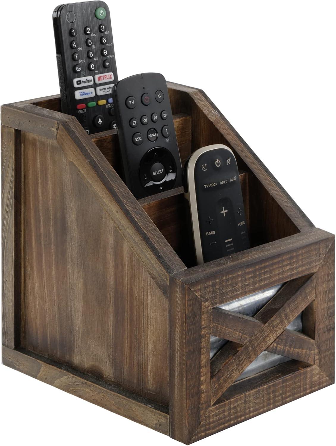 Autumn Alley Rustic Remote Control Holder Organizer