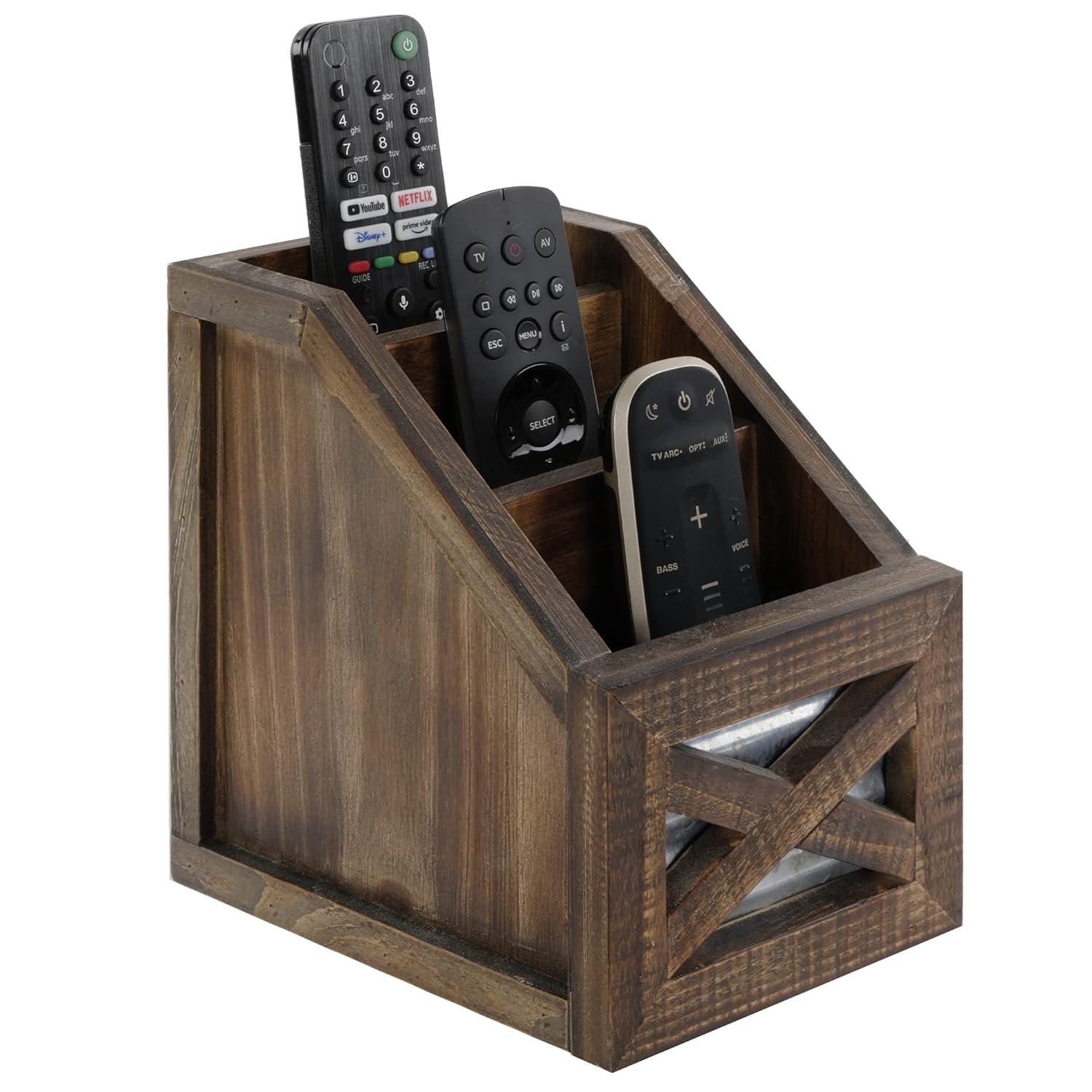 Autumn Alley Rustic Remote Control Holder Organizer