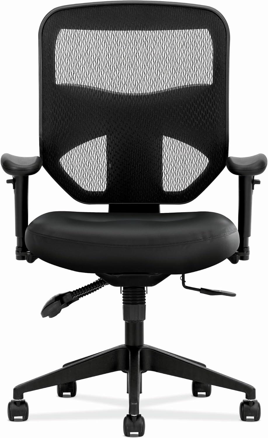 HON BSXVL532SB11 250 lbs. Capacity 17 in. to 21 in. Seat Height Prominent Mesh High-Back Task Chair - Black