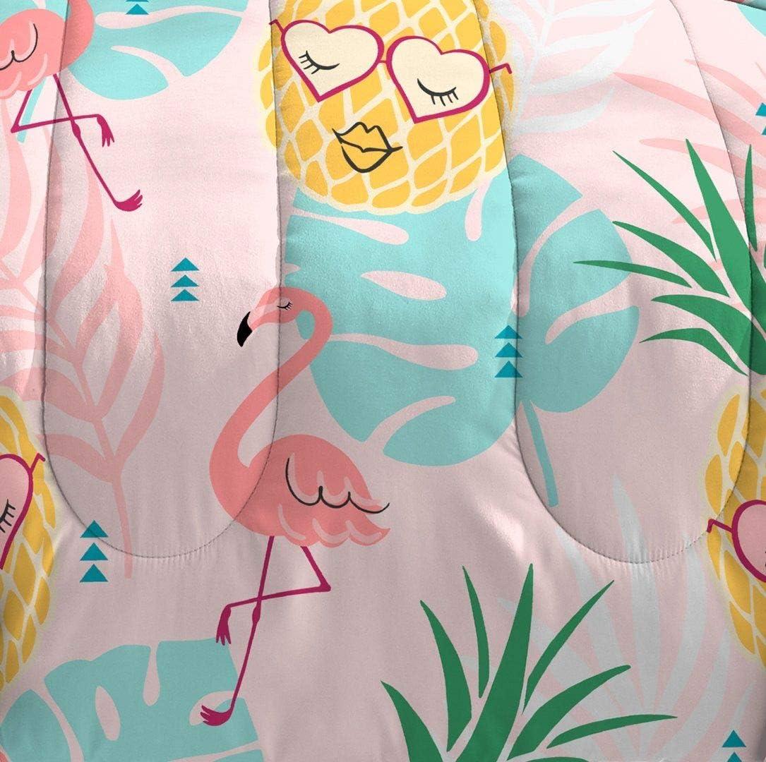 Dream Factory Pineapple Full Comforter Set Pink