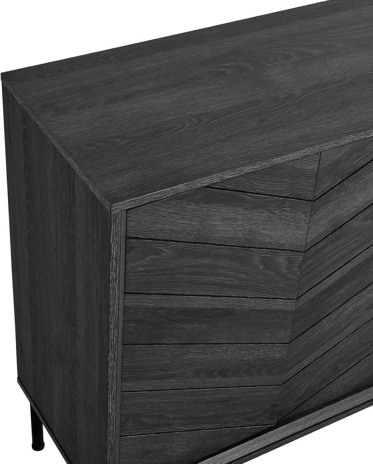 Modway Harper Chevron Sideboard in Black