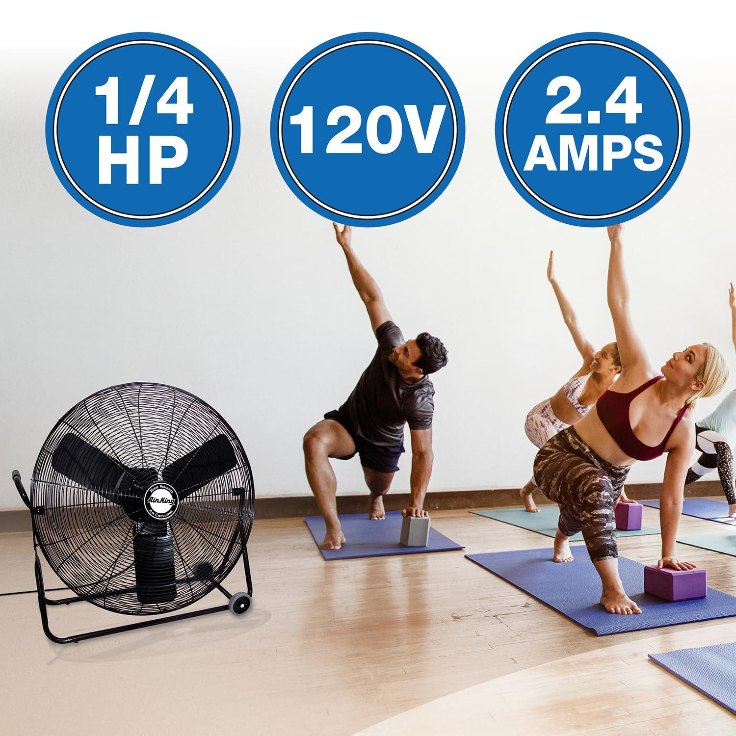 Air King Air King 3-Speed Indoor Industrial Open Motor Pivoting Floor Fan