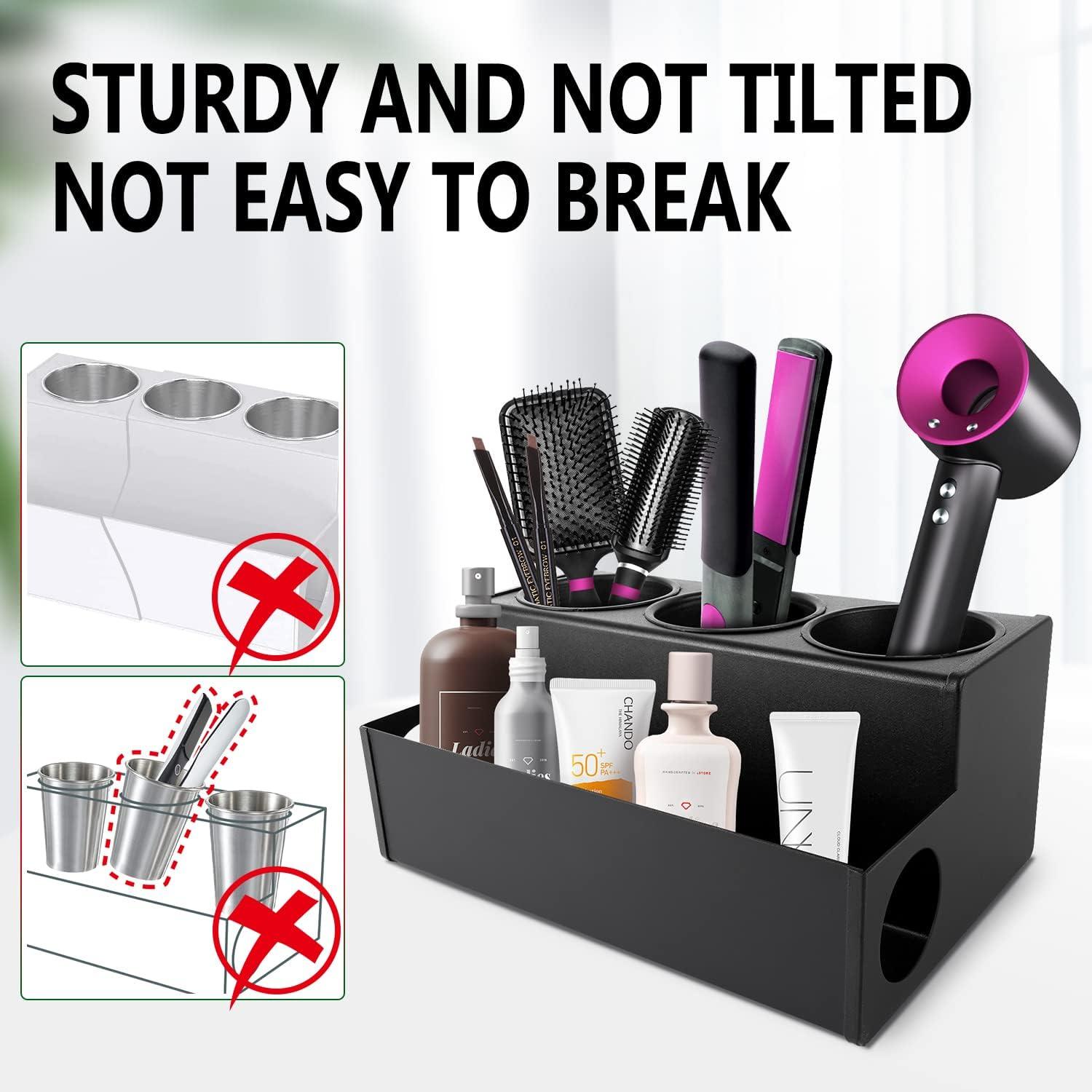 Stainless Steel Hair Dryer Holder and Organizer Tray