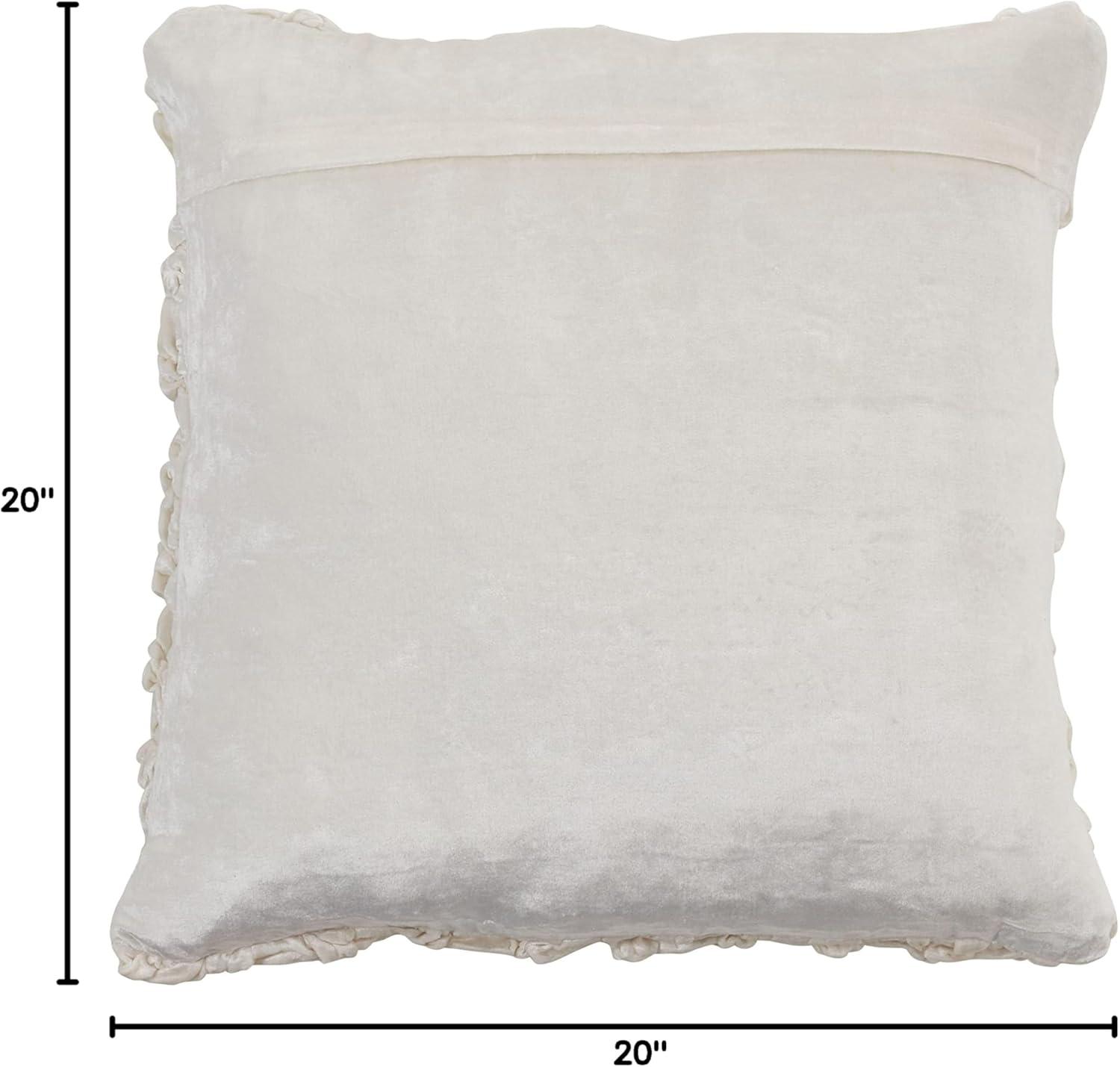 Saro Mali Collection Geometric Cotton Blend Throw Pillow