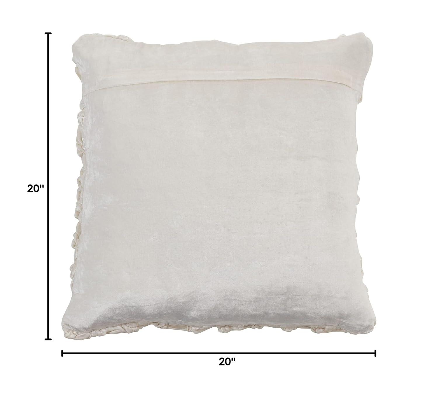 Saro Mali Collection Geometric Cotton Blend Throw Pillow