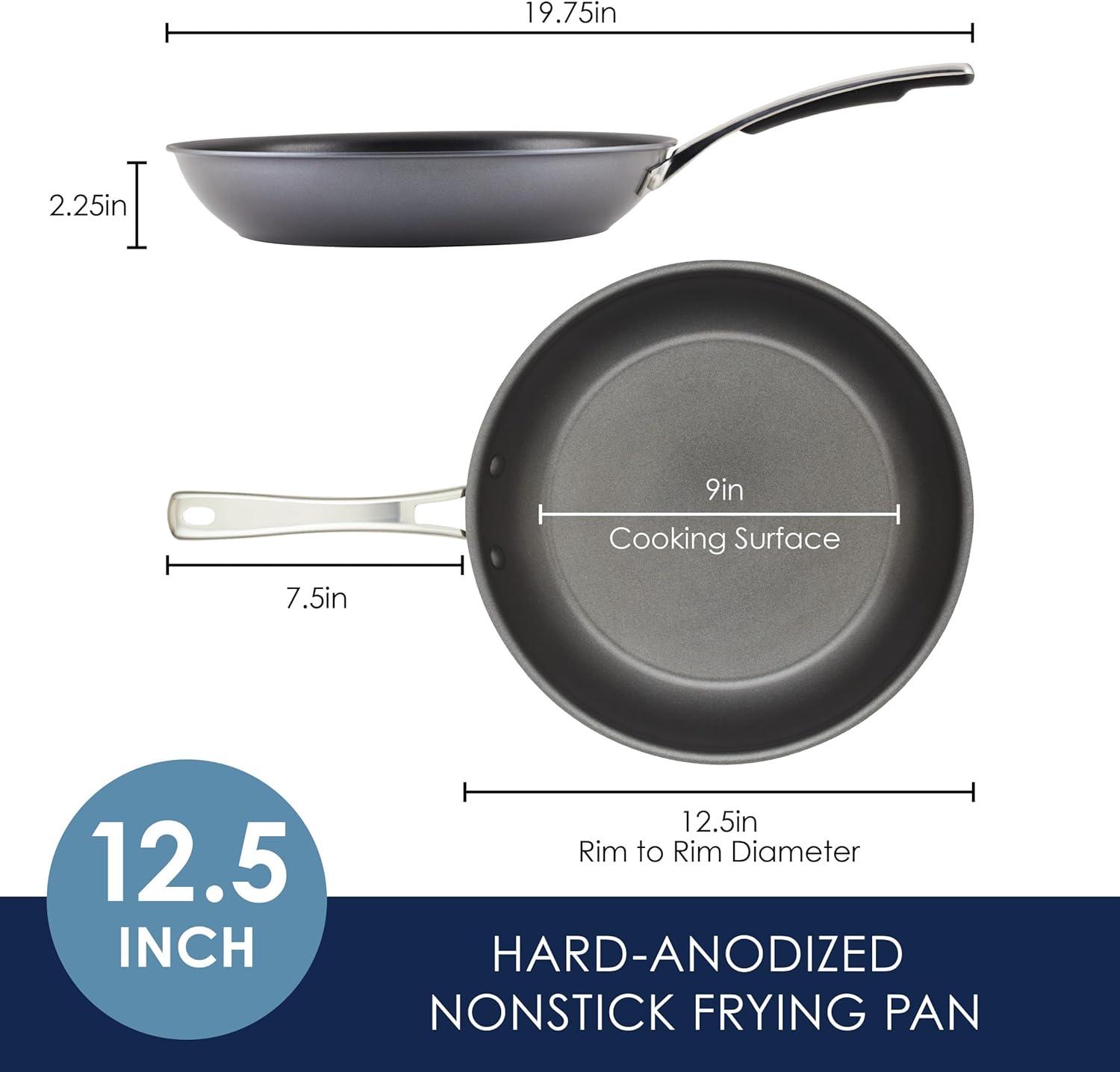 Rachael Ray Cook + Create Hard Anodized Nonstick Frying Pan, 10-Inch