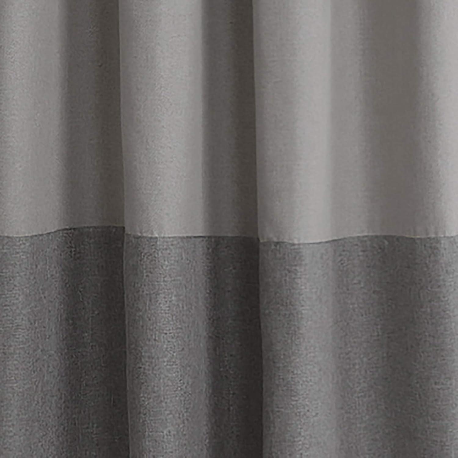 Elrene Braiden Color Block Single Blackout Window Curtain Panel - Elrene Home Fashions