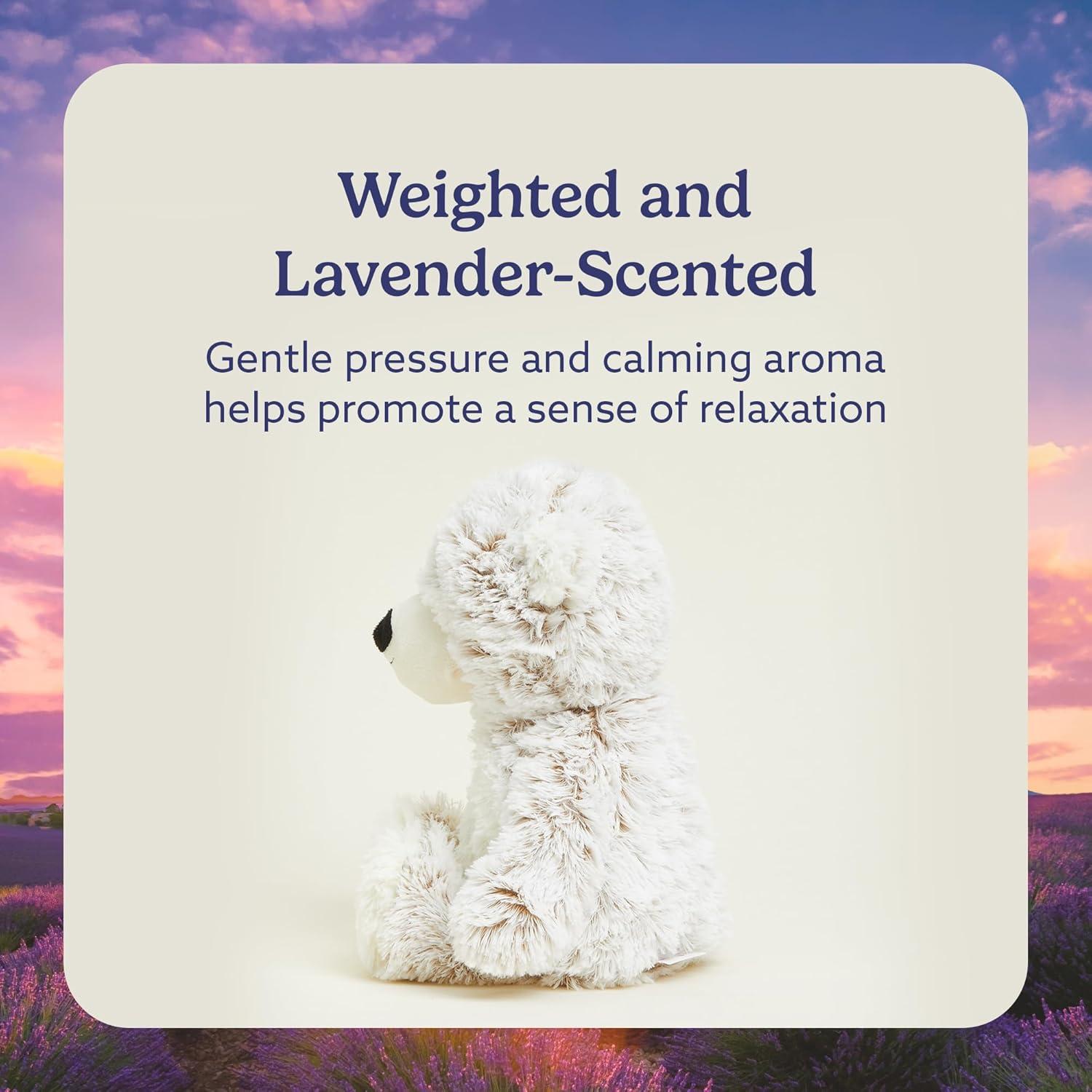Blue Marshmallow Bear Warmies - Cozy Plush Heatable Lavender Scented Stuffed Animal
