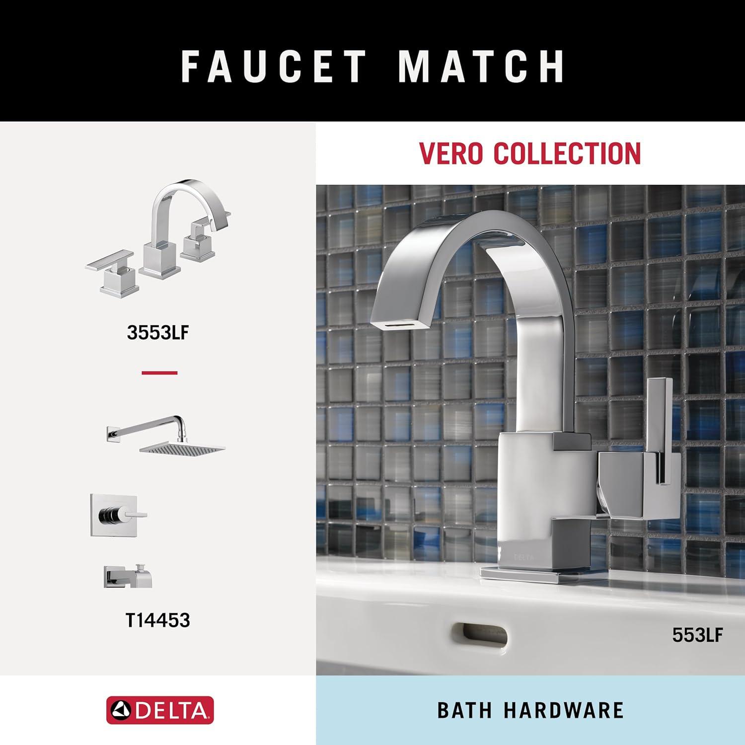 Vero Wall Mount Square Open Towel Ring Bath Hardware Accessory