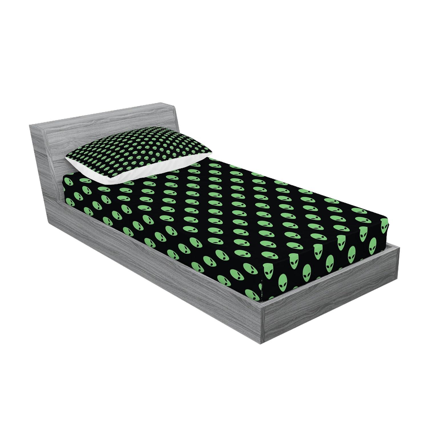 Ambesonne Alien Microfiber Sheet Set