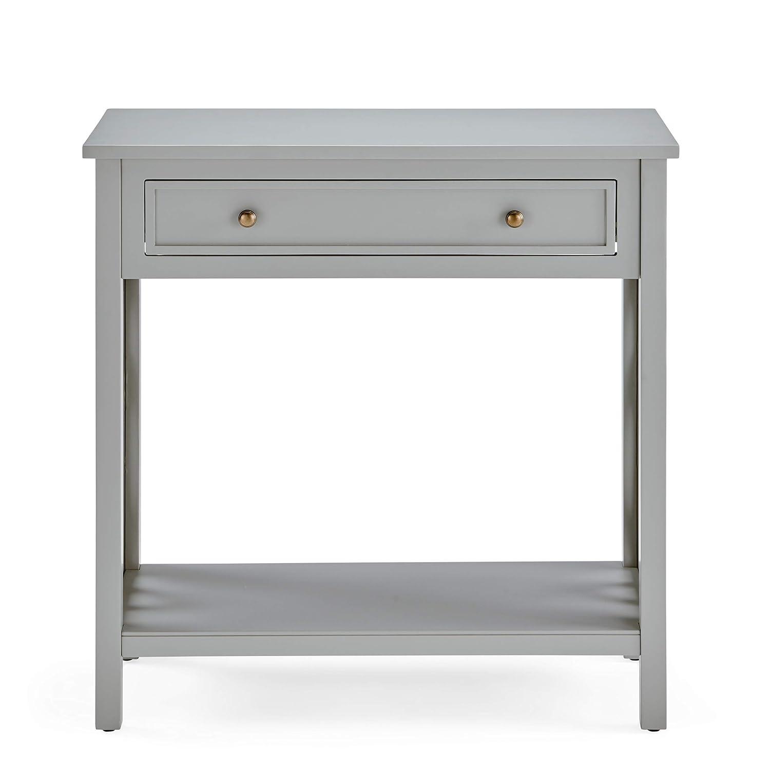 Alaterre Furniture Coventry 36 in. Entryway/Console/Sofa Table 3-Piece Set with Coffee Table, End Table & Tray Shelf, Gray