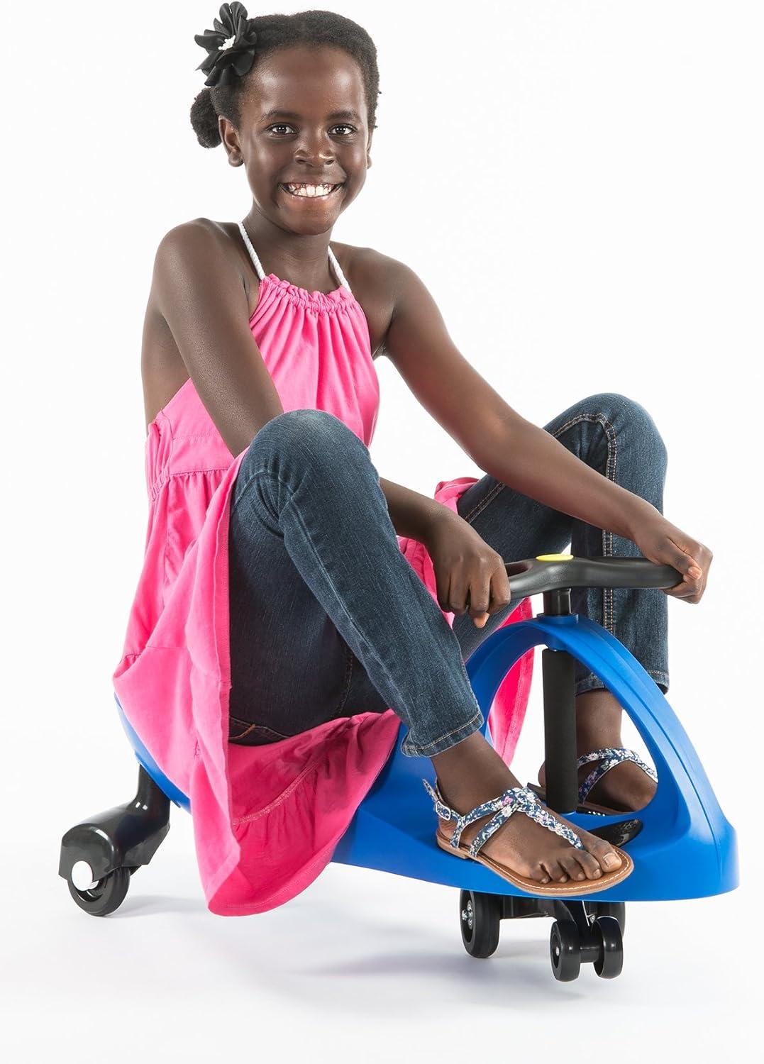 Blue and Red ABS Plastic Kid-Powered Ride-On Toy