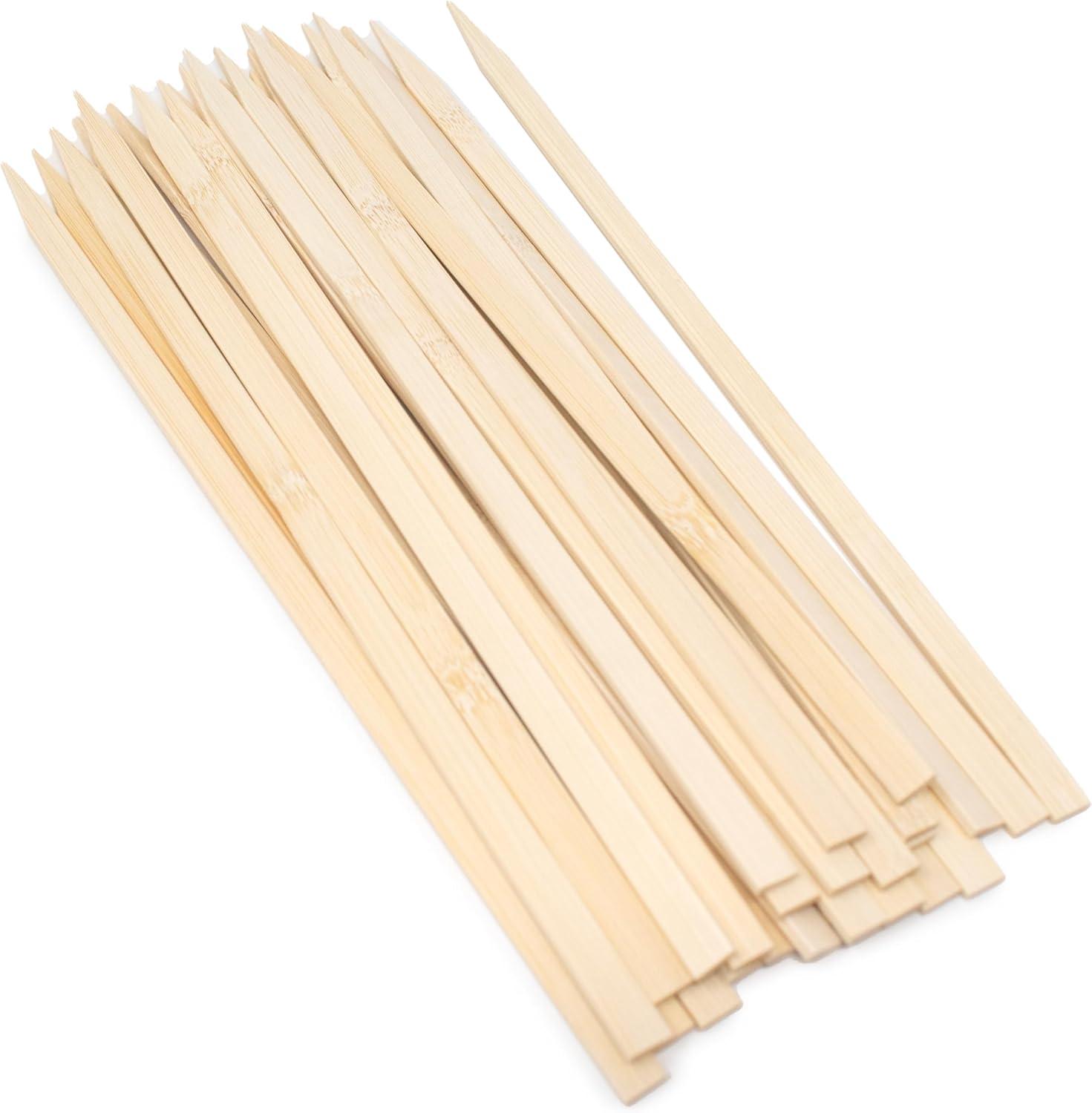 Norpro Flat Wide Bamboo Skewers, Set of 25