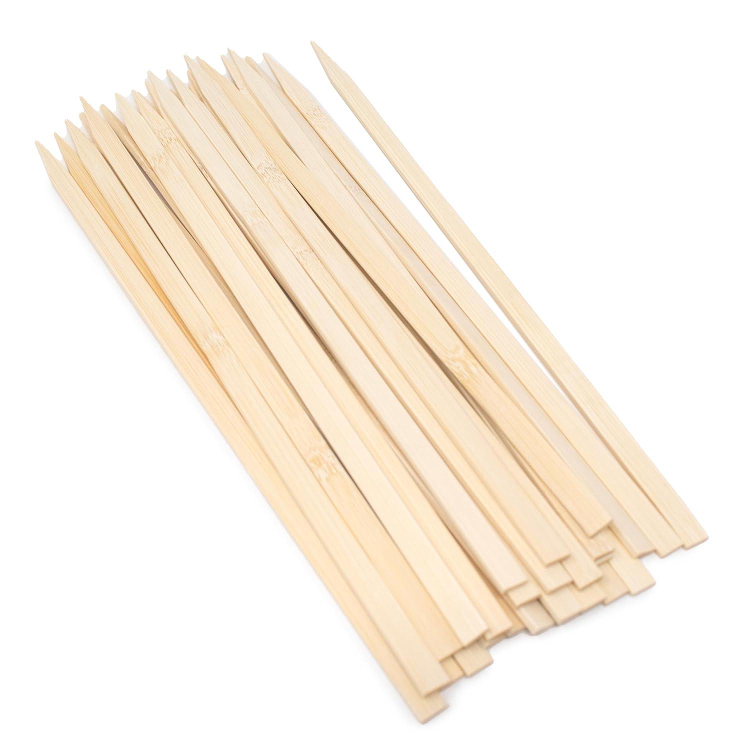 Norpro Flat Wide Bamboo Skewers, Set of 25