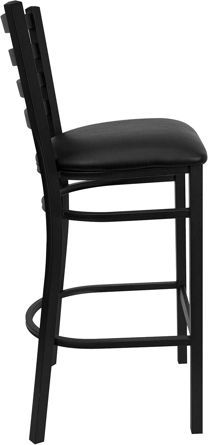 Brixton HERCULES Series Ladder Back Metal Restaurant Barstool