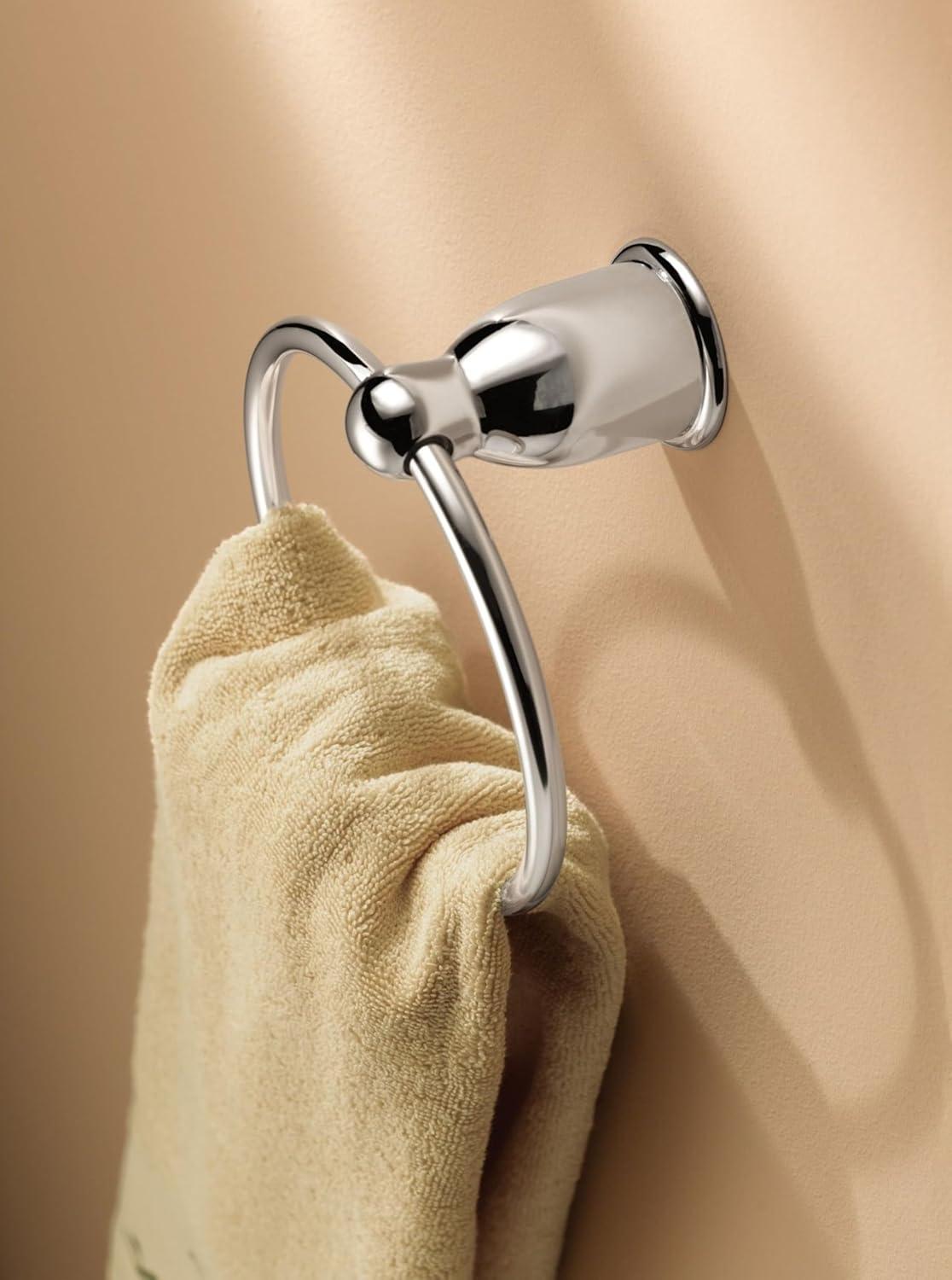 Moen YB8086SN Mason Towel Ring Satin Nickel Finish