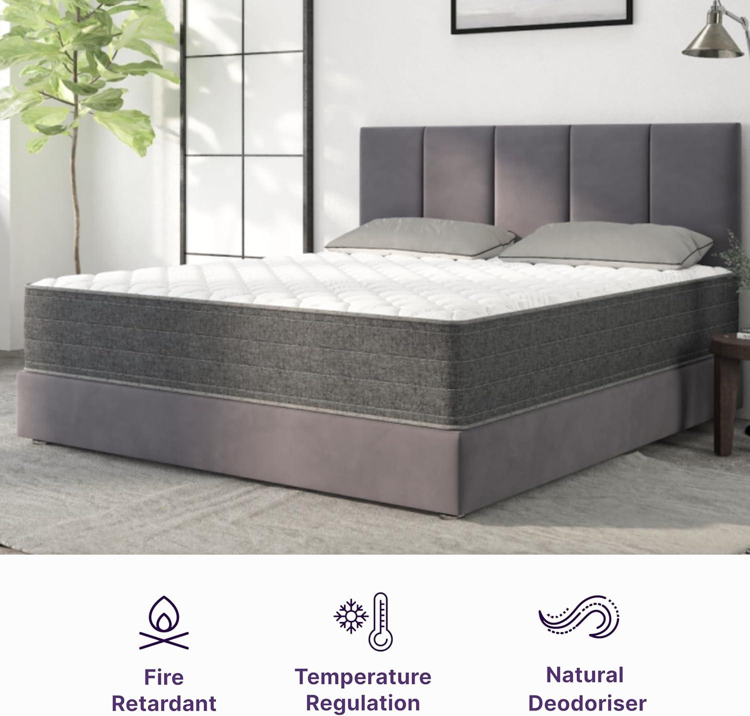 10'' Victoria Hybrid, Cooling Gel Infused Memory Foam and Pocket Spring Mattress, Multiple Sizes