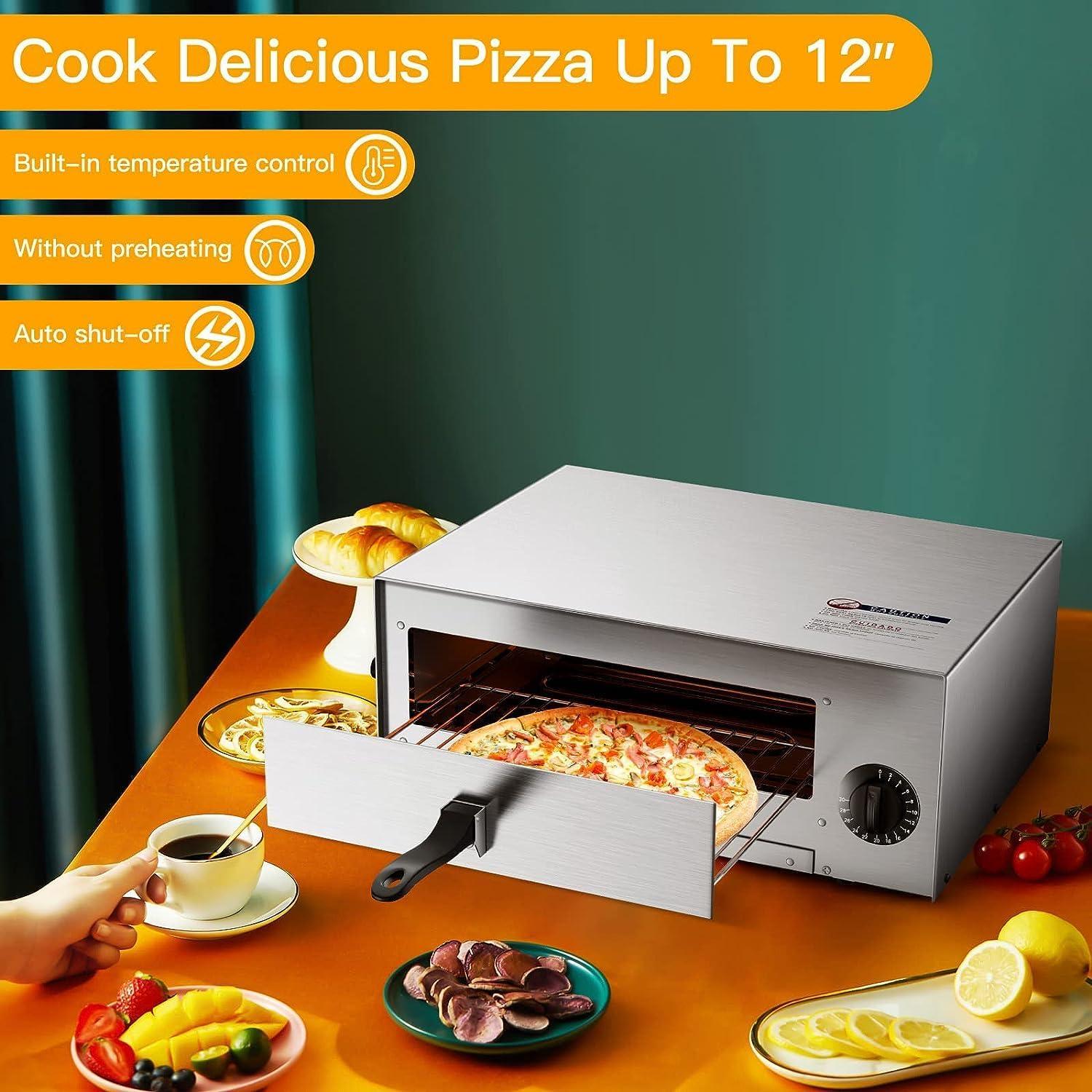 Costway Kitchen Commercial Pizza Stainless Steel Counter Top Snack Pan Oven Bake