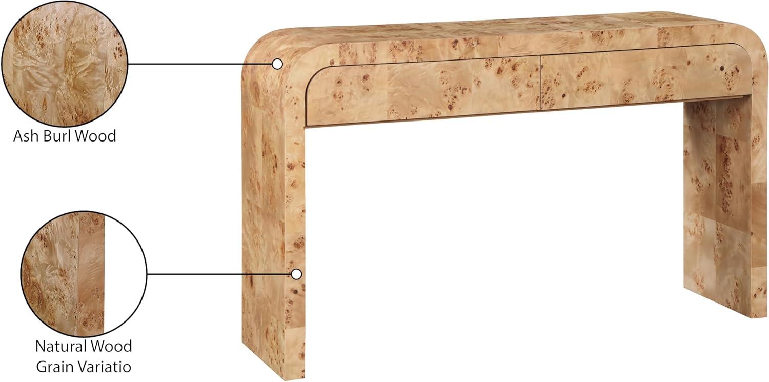 Meridian Furniture Cresthill Natural Ash Console Table