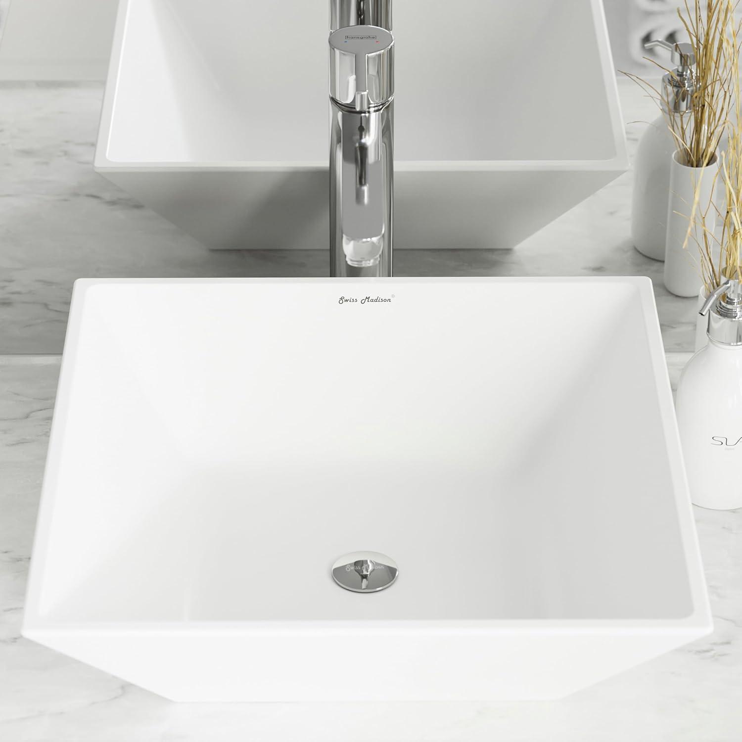 St. Tropez Square Ceramic Vessel Sink