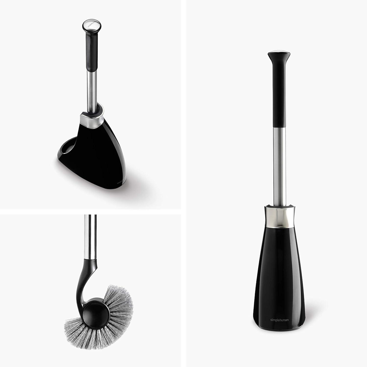 Simplehuman Toilet Brush with Caddy, Stainless Steel