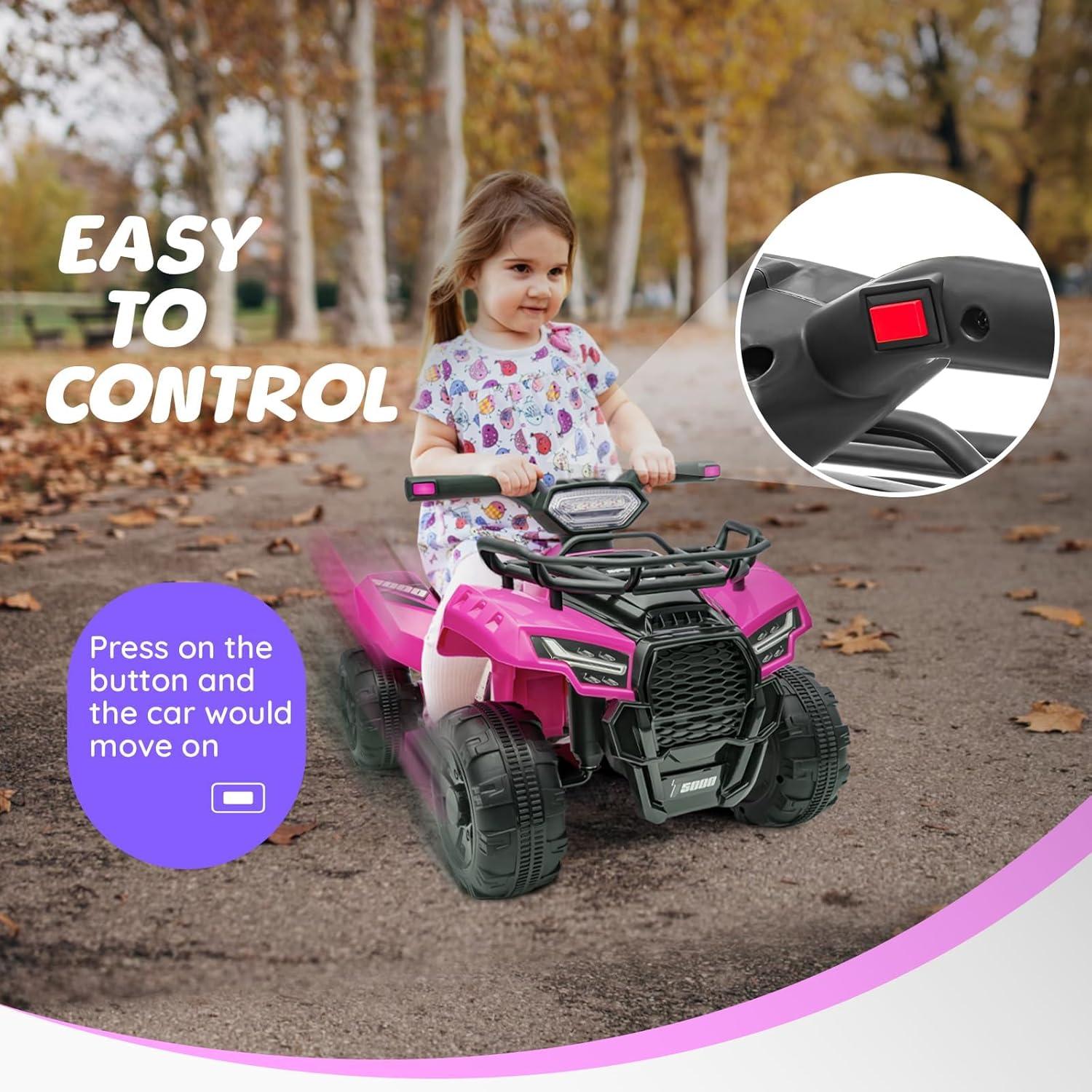 Aosom Aosom 6 Volt 1 Seater All-Terrain Vehicles Battery Powered Ride On