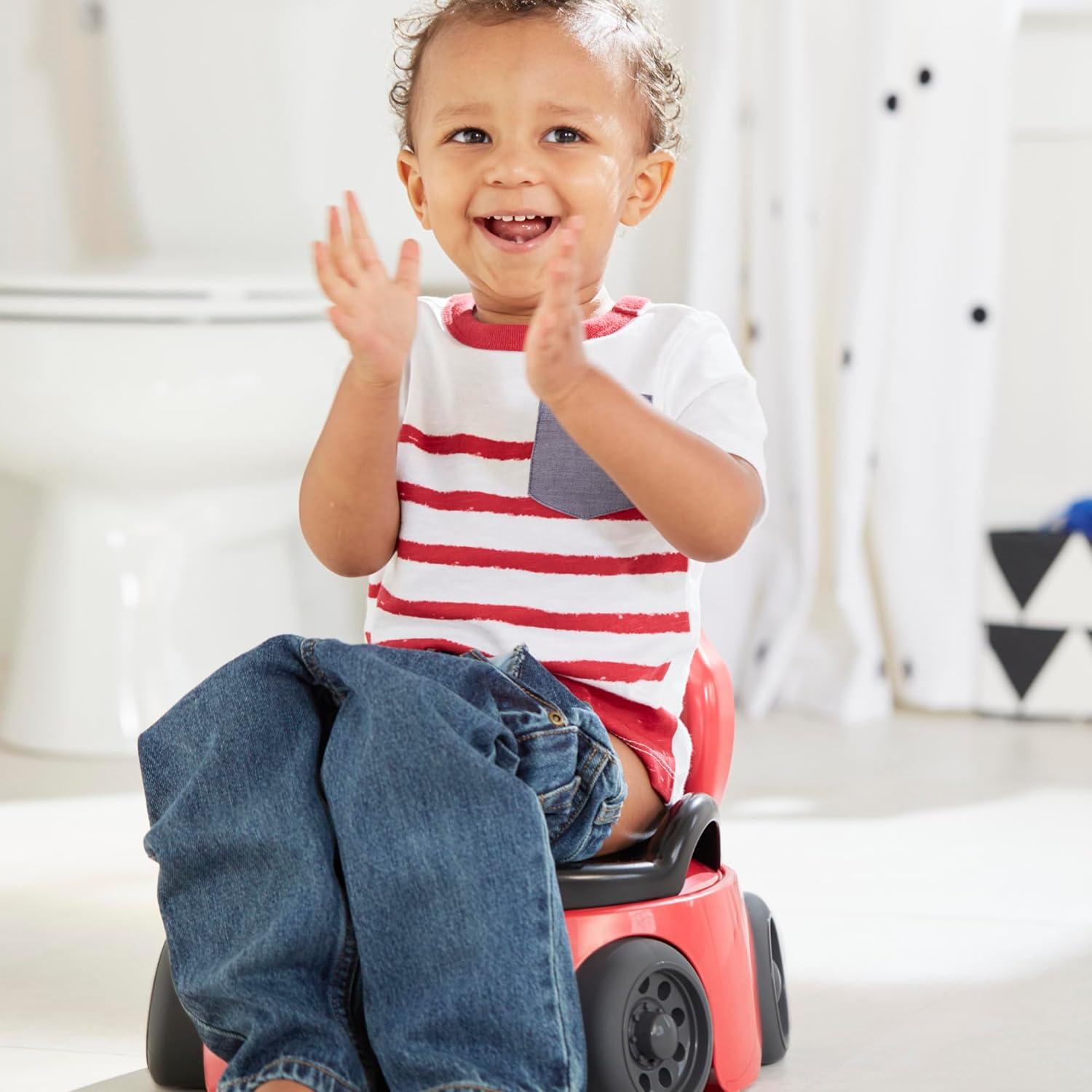 The First Years Training Wheels Racer Potty Chair and Toddler Toilet Seat