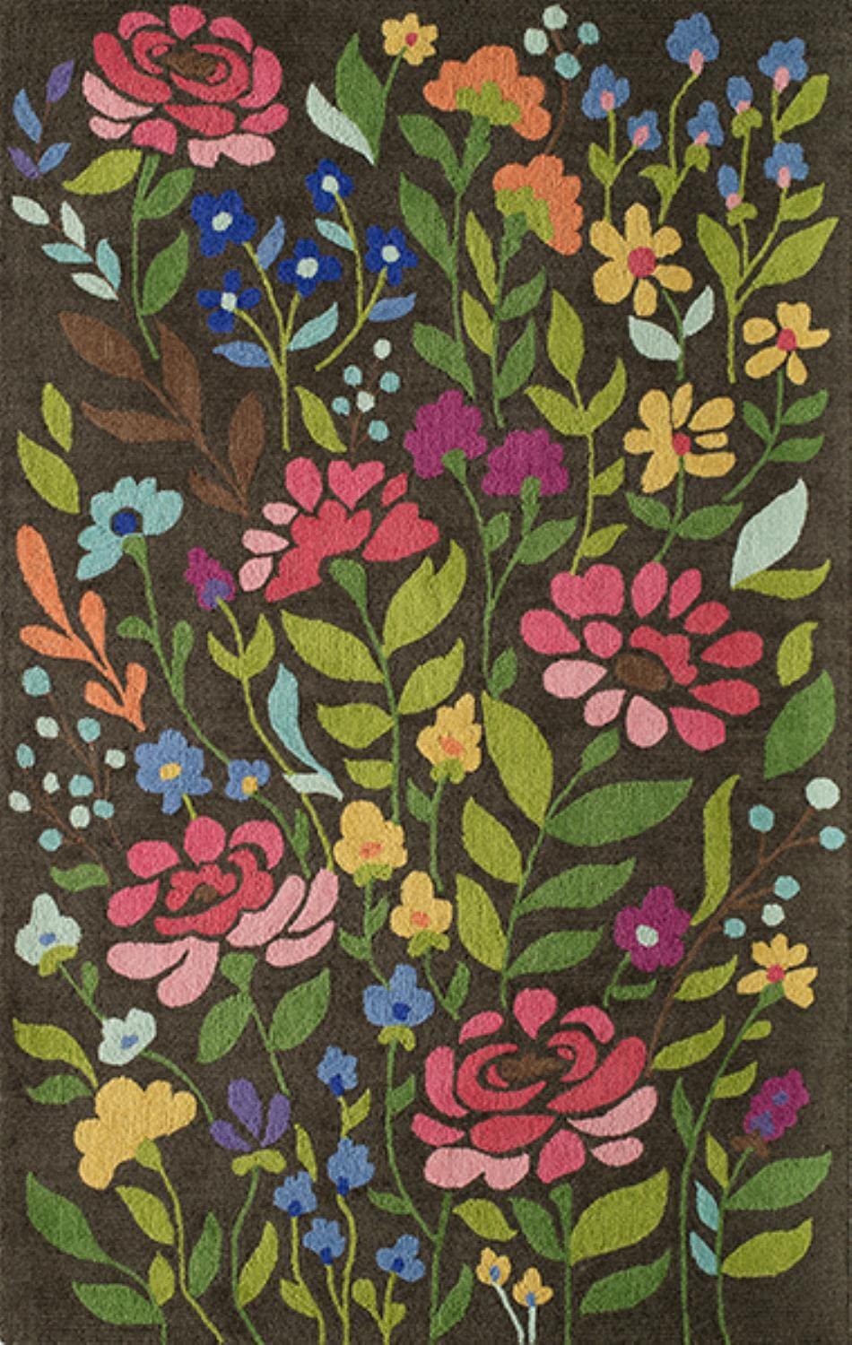 Wade Logan® Brooklington Wool Floral Indoor Rug