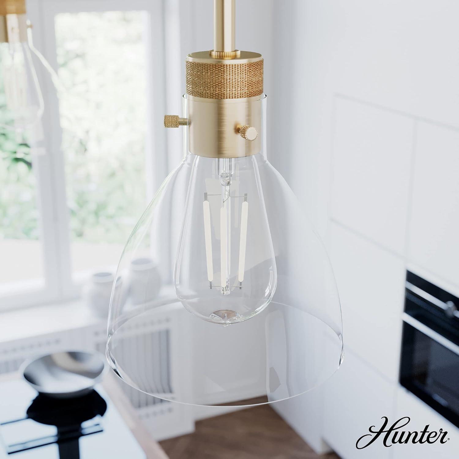 Vintage Gold Glass Mini Pendant Light