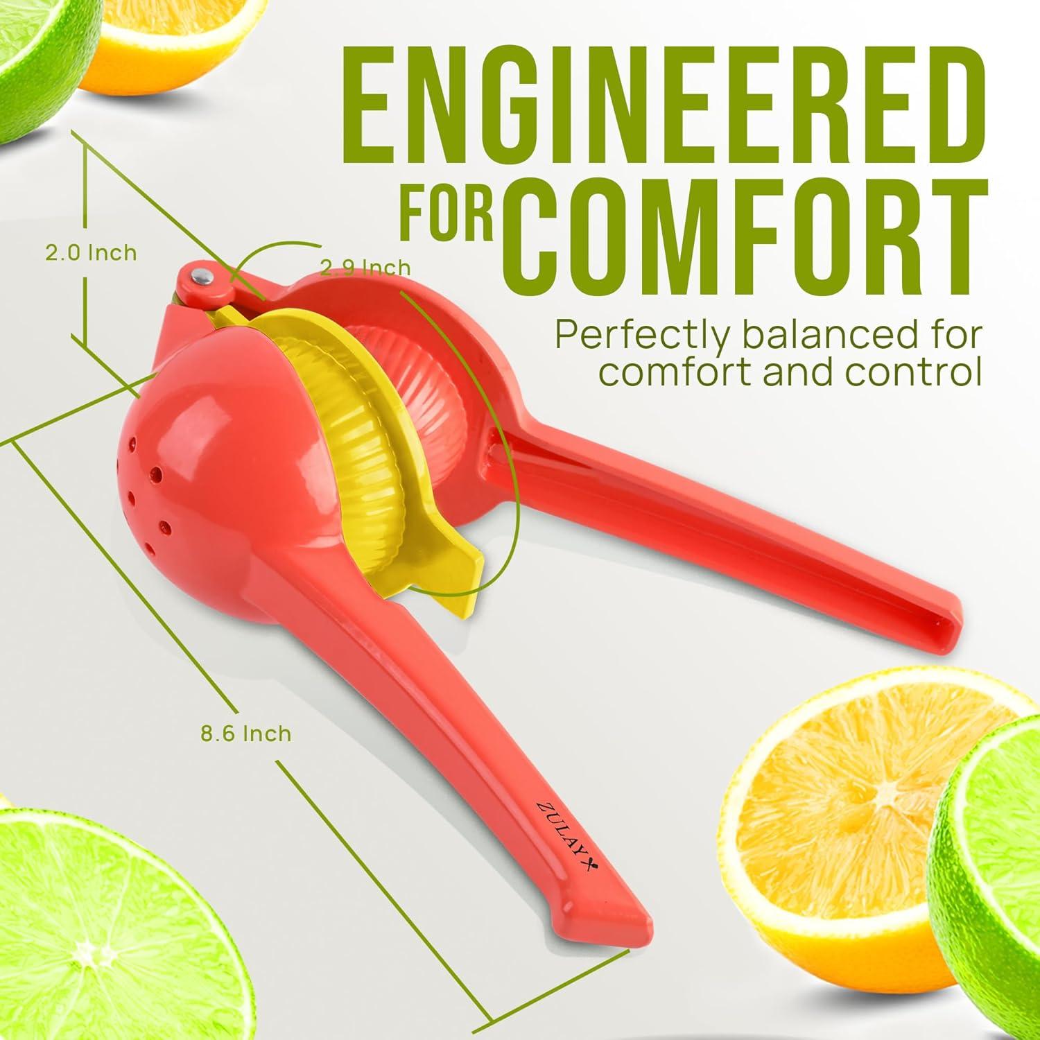 Zulay Kitchen Zulay Kitchen 2-in-1 Manual Lemon Squeezer Manual Juicer Citrus Press