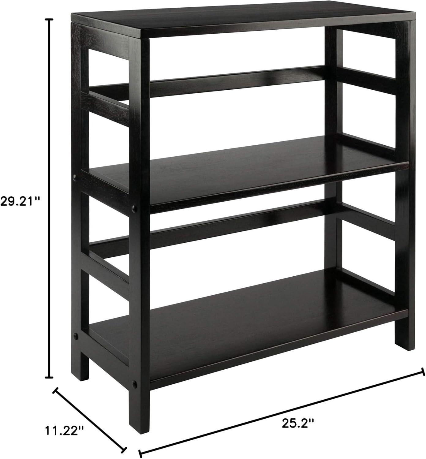 Decorative Storage Cabinets Espresso Brown - Winsome: Foldable Fabric Baskets, Solid Wood Composite