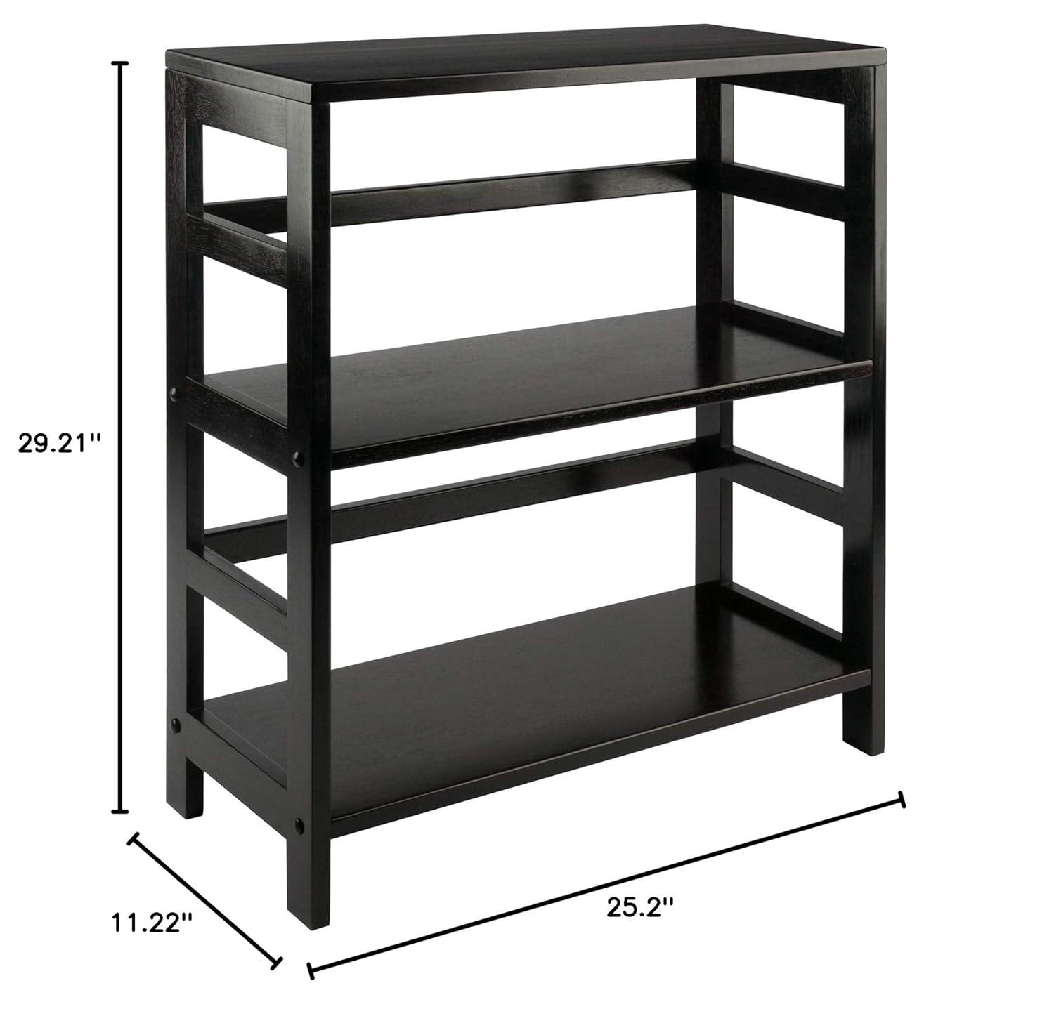 Decorative Storage Cabinets Espresso Brown - Winsome: Foldable Fabric Baskets, Solid Wood Composite