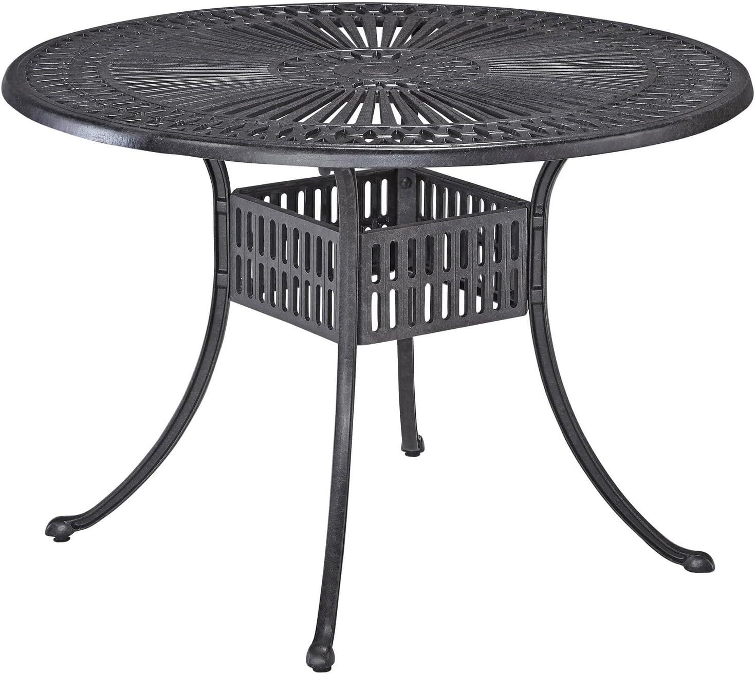 Grenada Charcoal Aluminum 42" Outdoor Dining Table