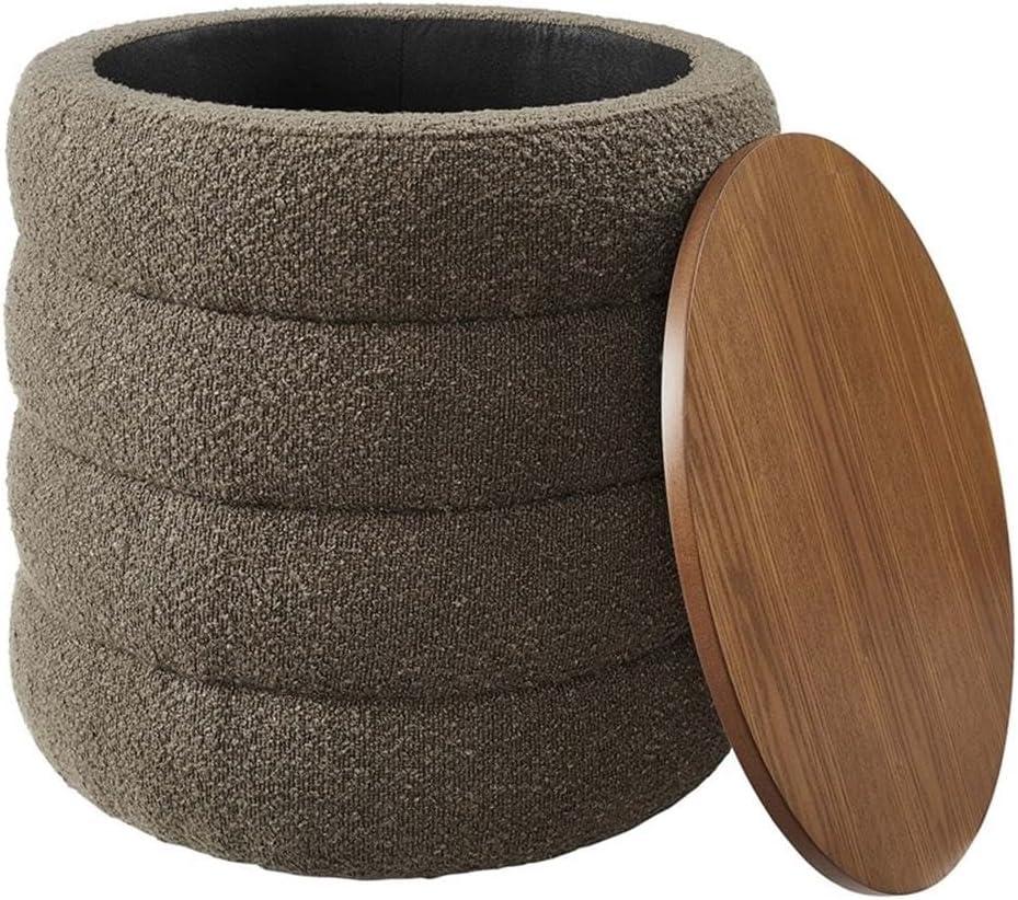 Modway Modway Mezzo 17.3" Wide Round Storage Ottoman