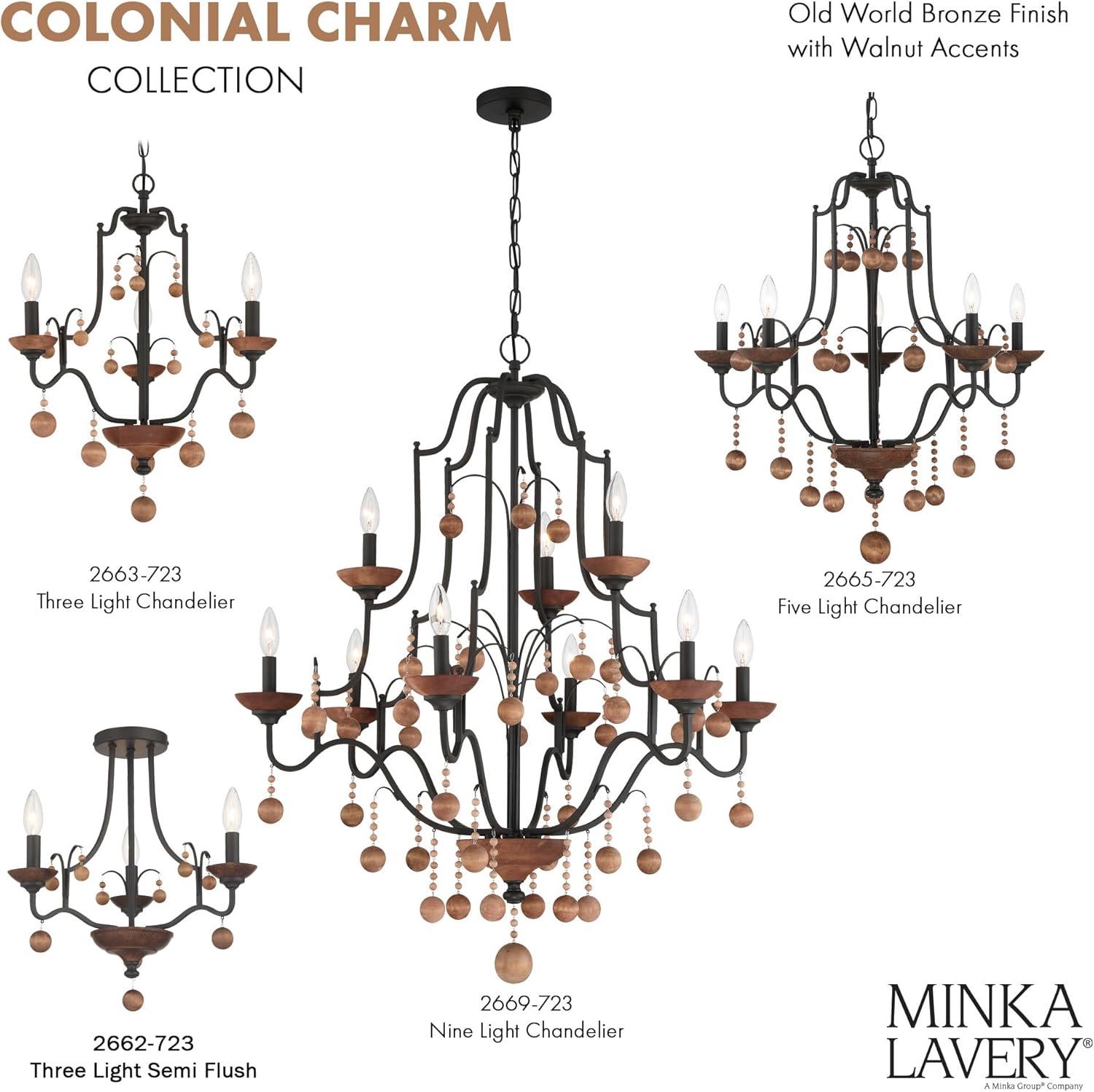 Minka Lavery - Colonial Charm - 3 Light Chandelier-21.5 Inches Tall and 18.75