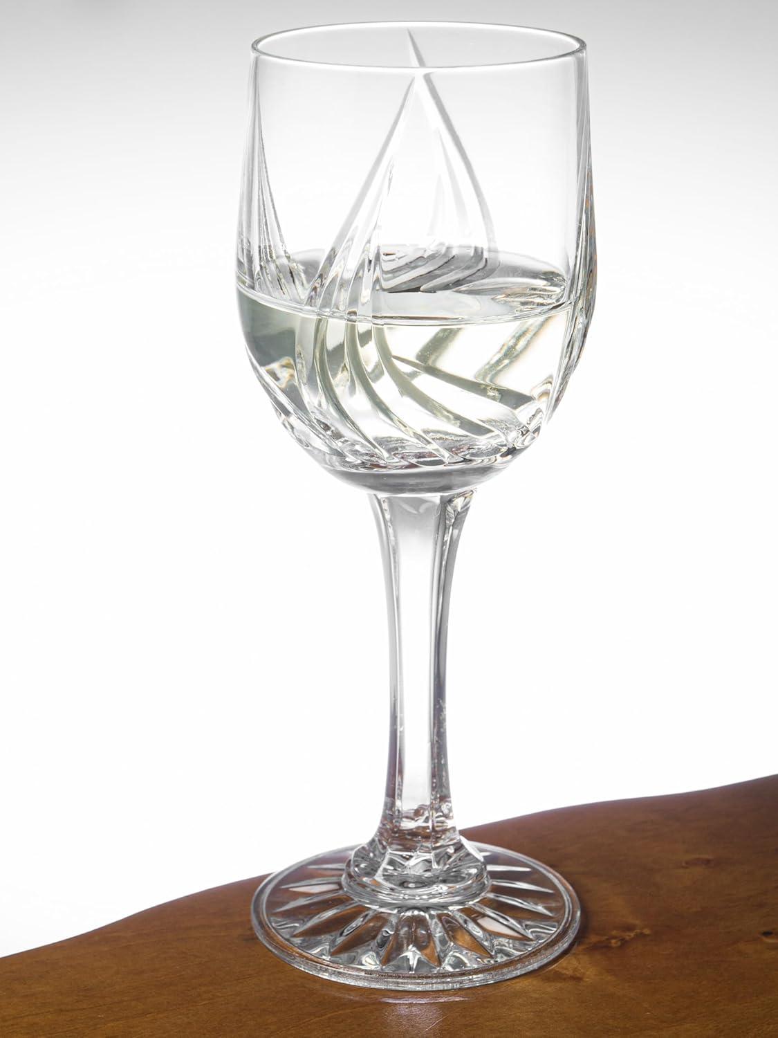 Barski Wine - Glasses - Cordial - Sherry - Set of 6 - Hand Cut Crystal - Stemmed - 4.5 Oz. - Made in Europe (Set of 6)