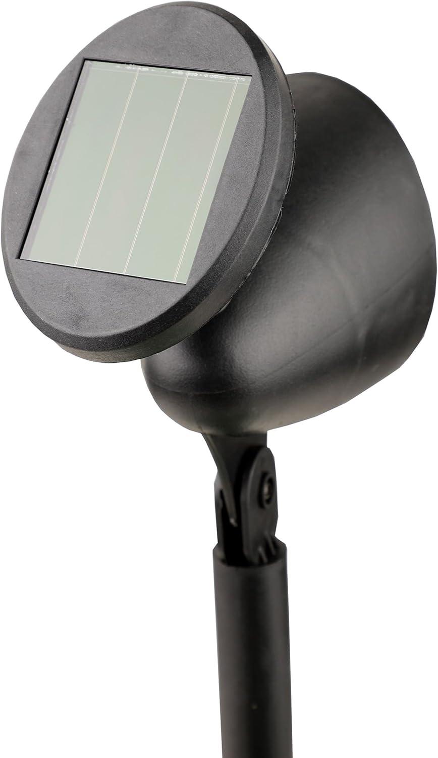 Black Solar Powered Integrated LED Metal Pathway Light