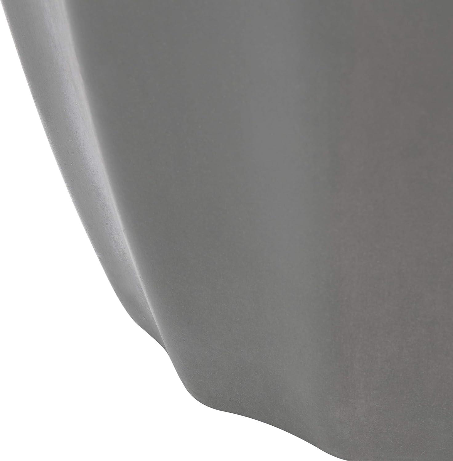 Jaslyn Concrete Indoor/Outdoor Accent Stool - Dark Grey - Safavieh
