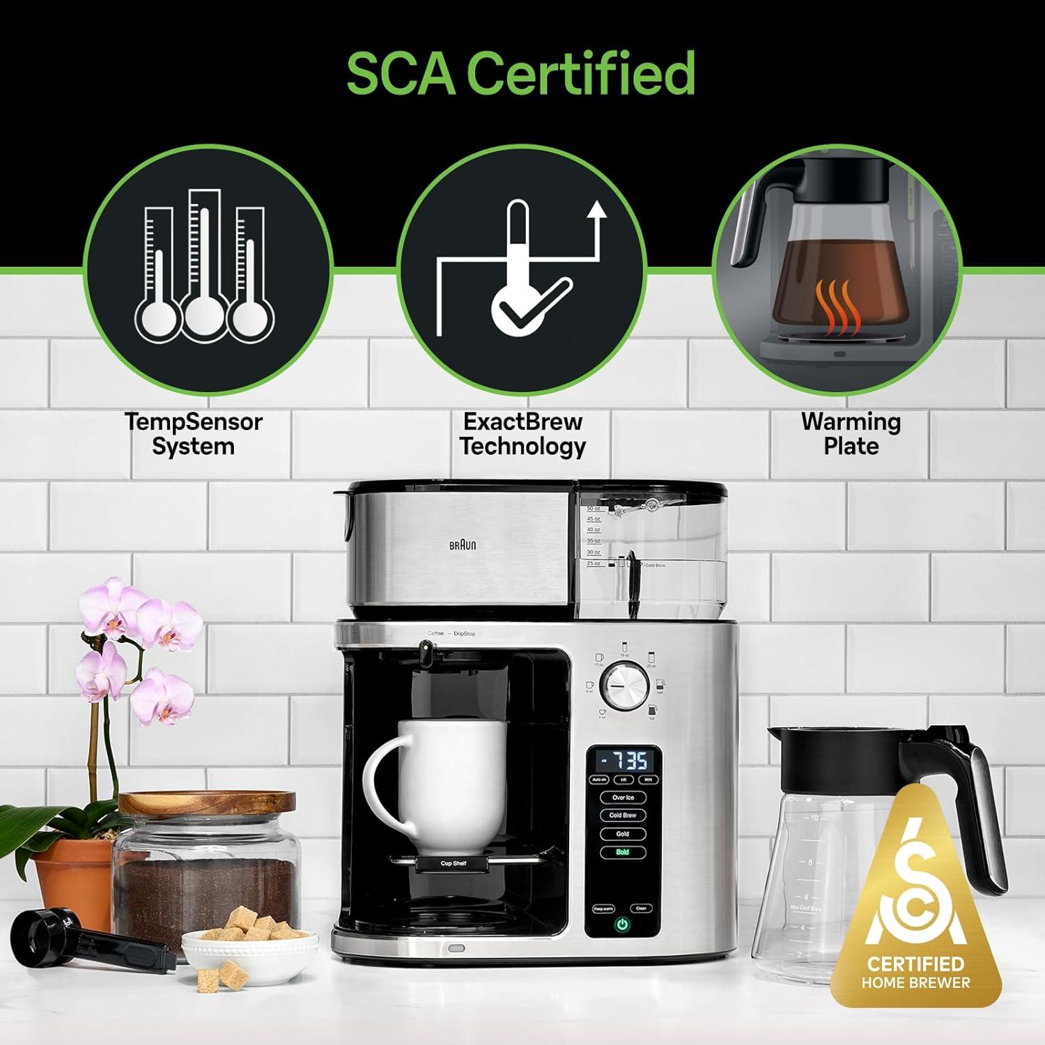 Braun ® MultiServe Plus 10-Cup Drip Coffee Maker with Cold Brew